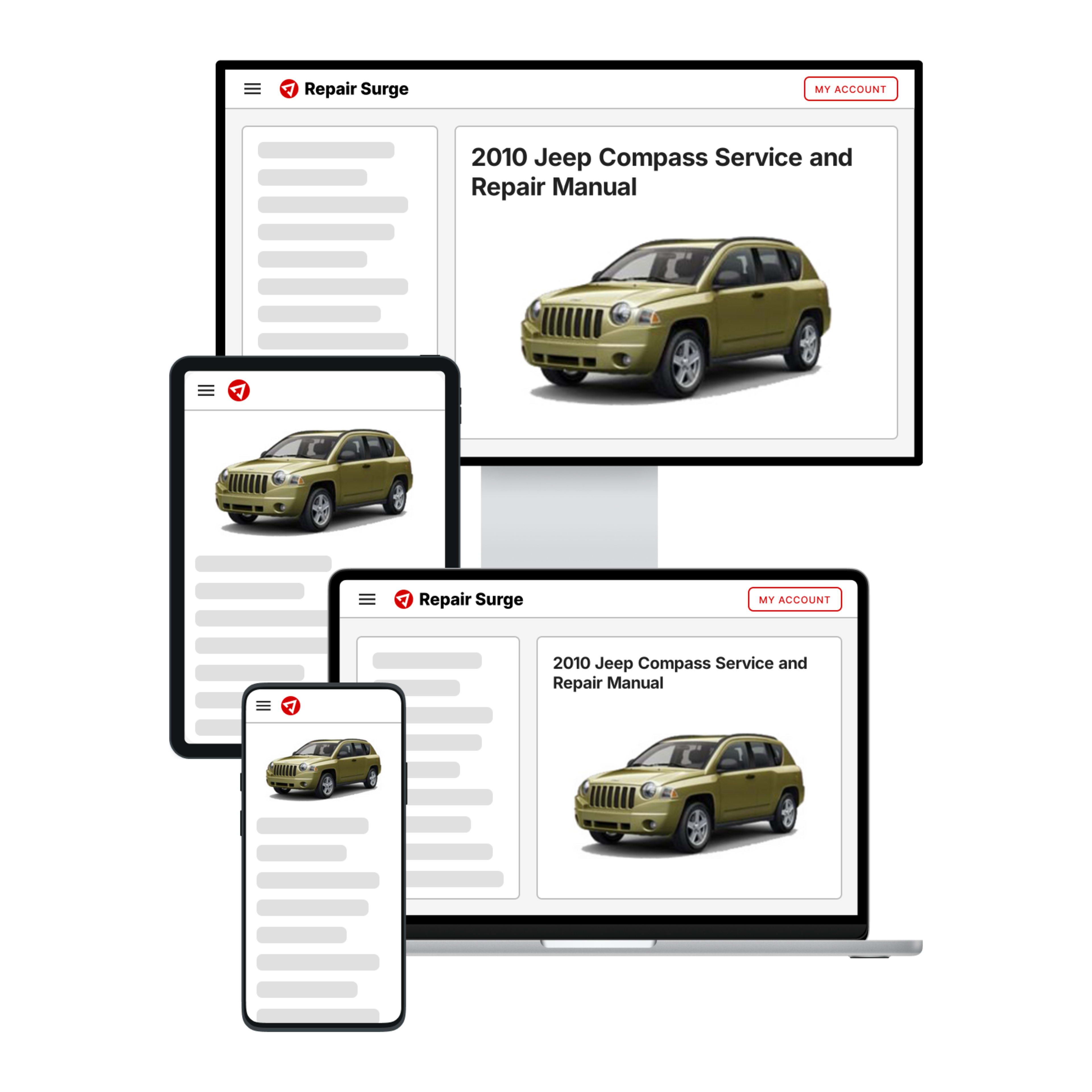 2010 Jeep Compass service and repair manual hero image