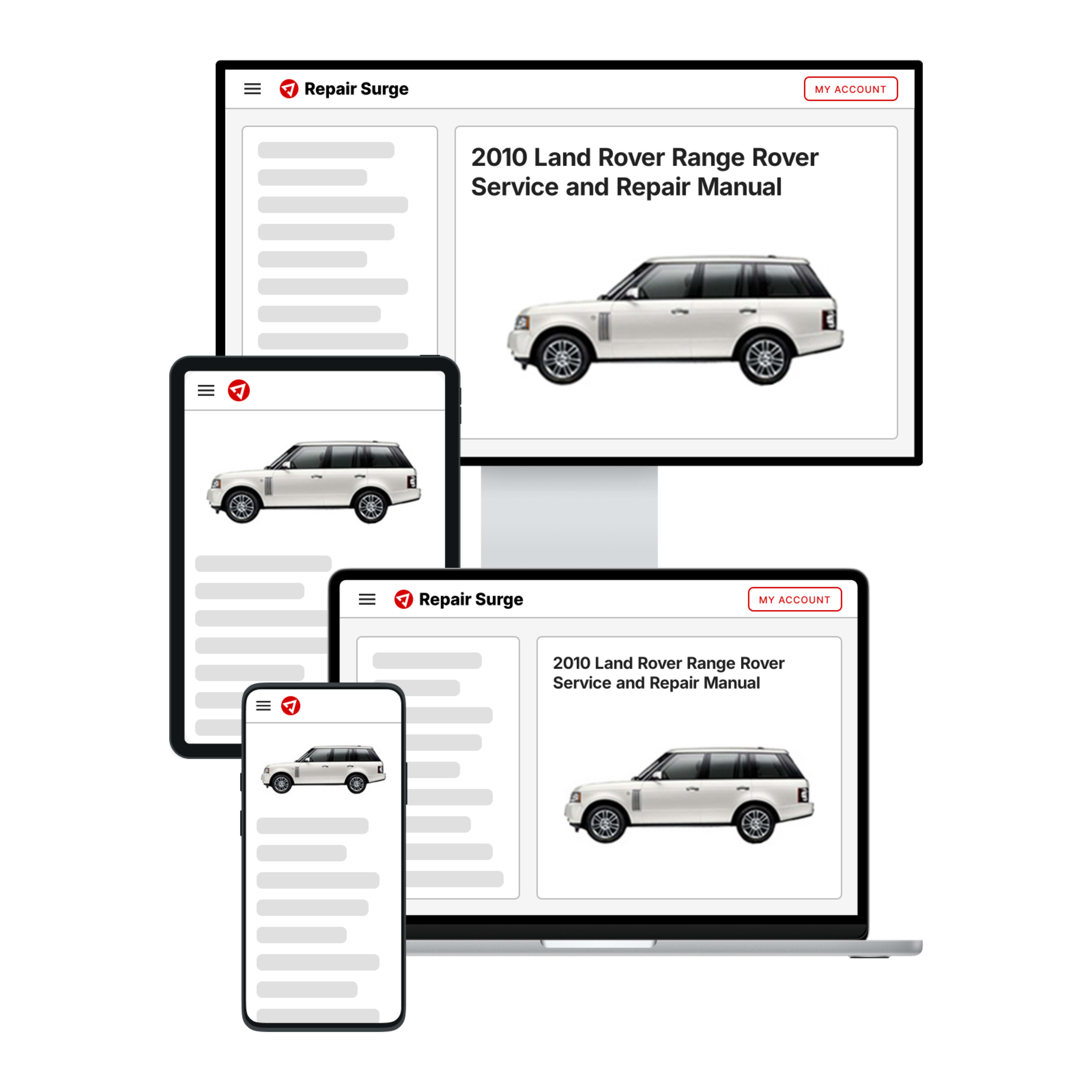 2010 Land Rover Range Rover service and repair manual hero image