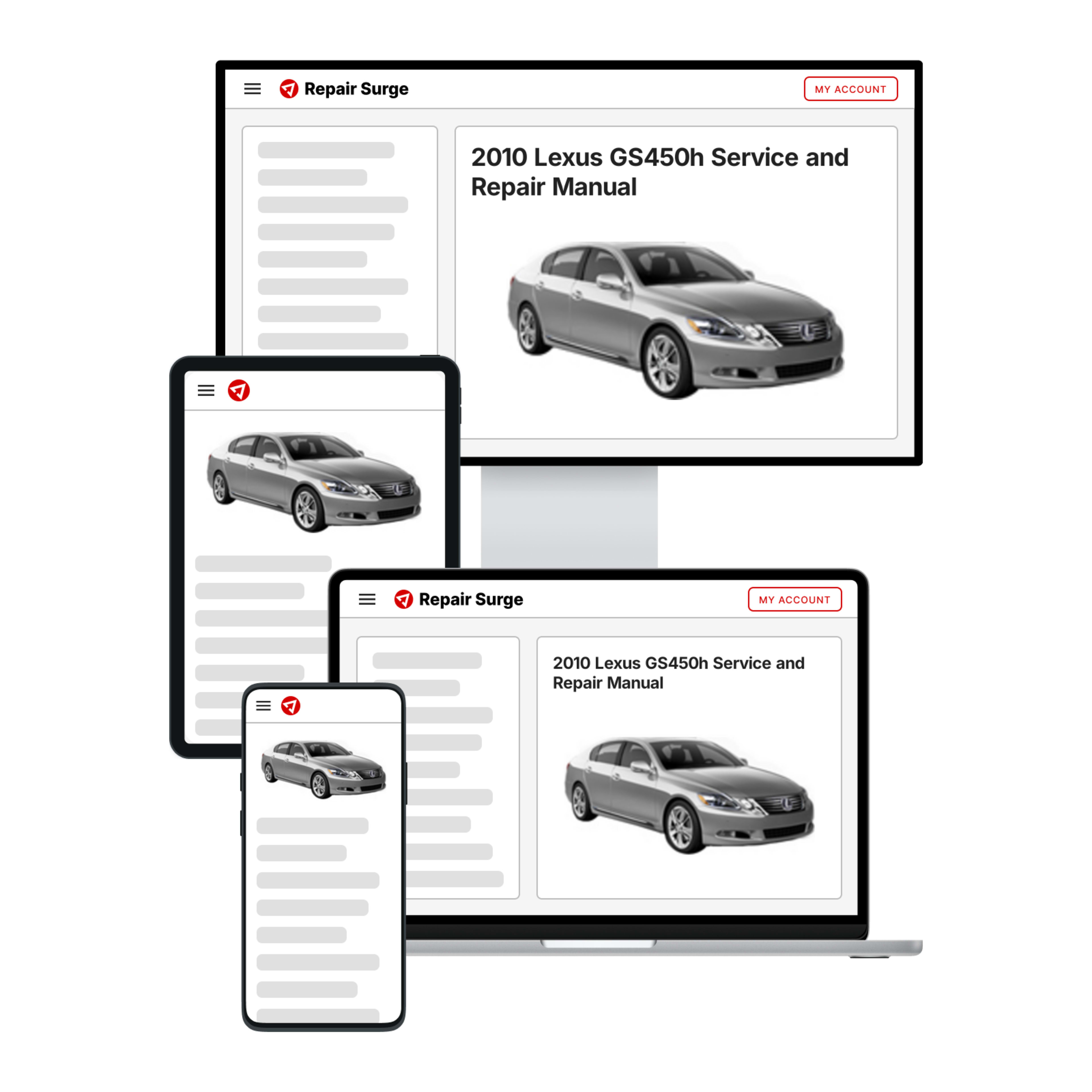 2010 Lexus GS450h service and repair manual hero image
