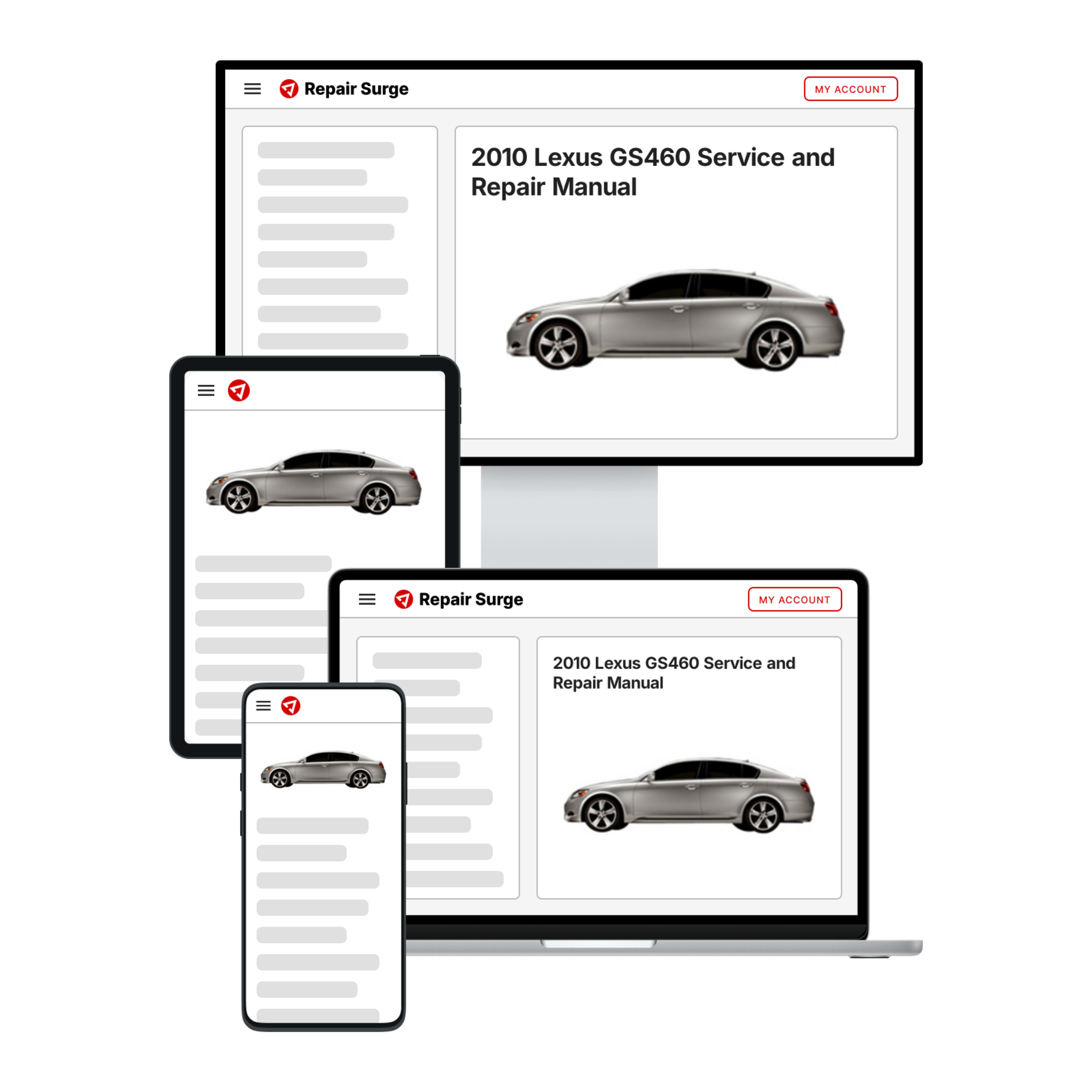 2010 Lexus GS460 service and repair manual hero image