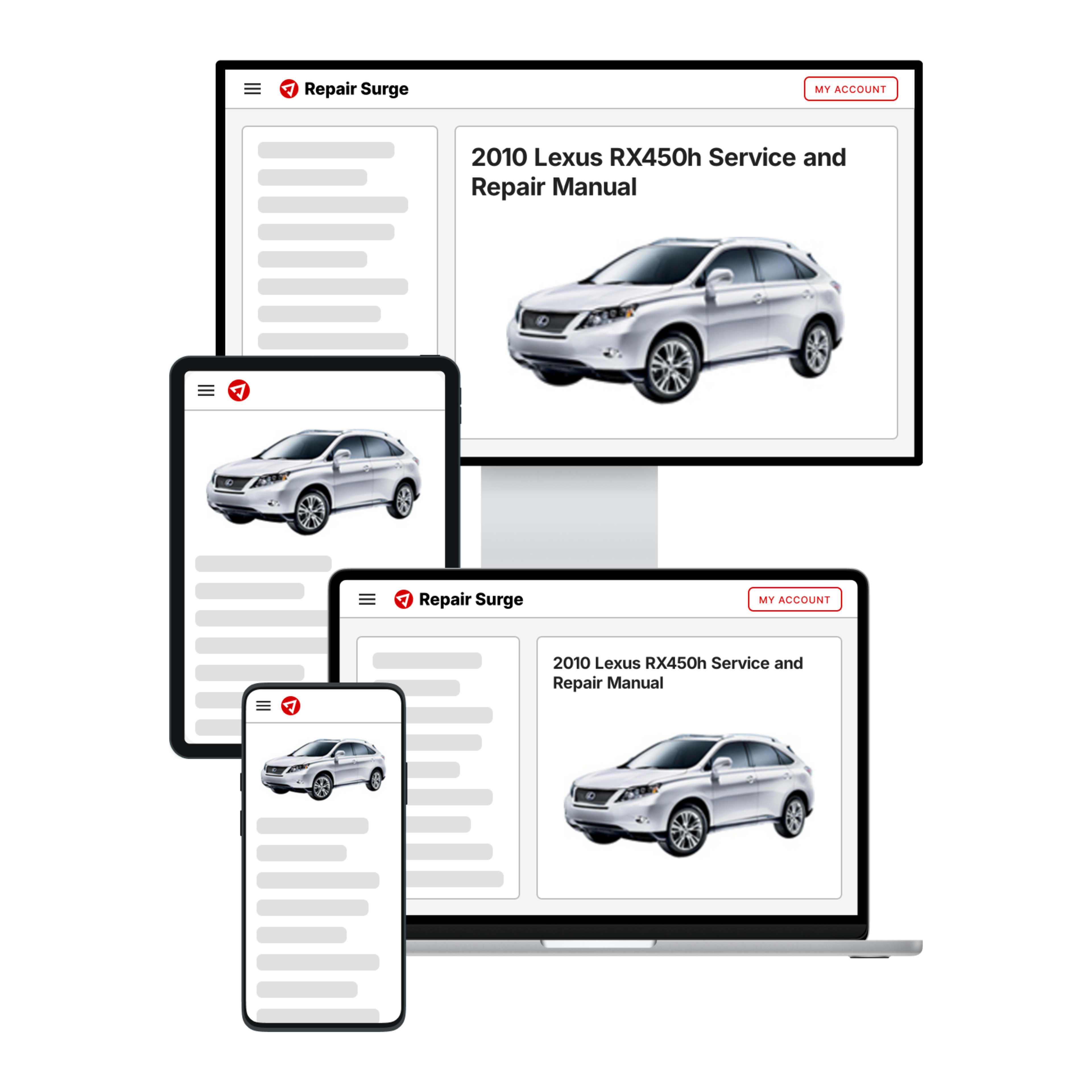 2010 Lexus RX450h service and repair manual hero image