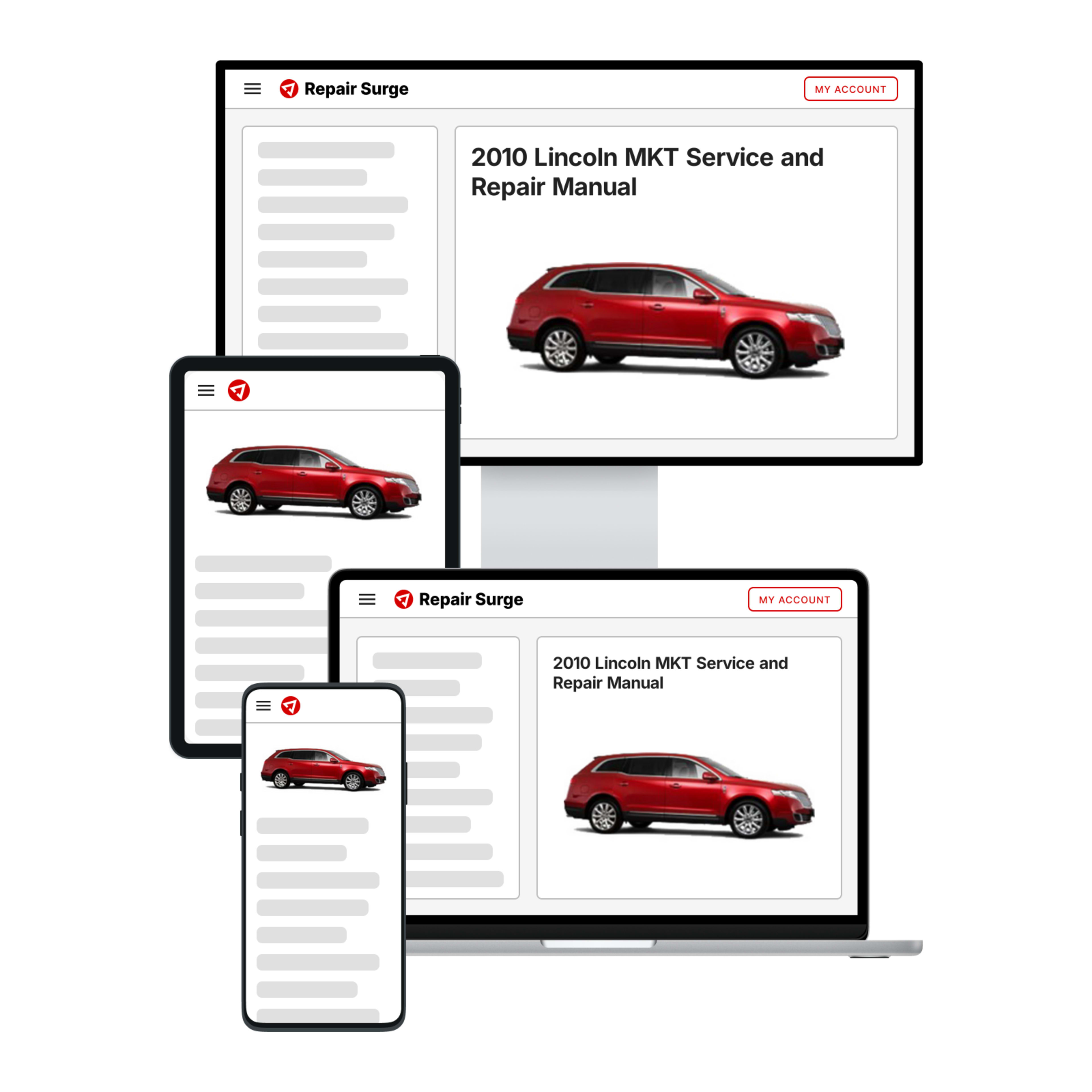 2010 Lincoln MKT service and repair manual hero image