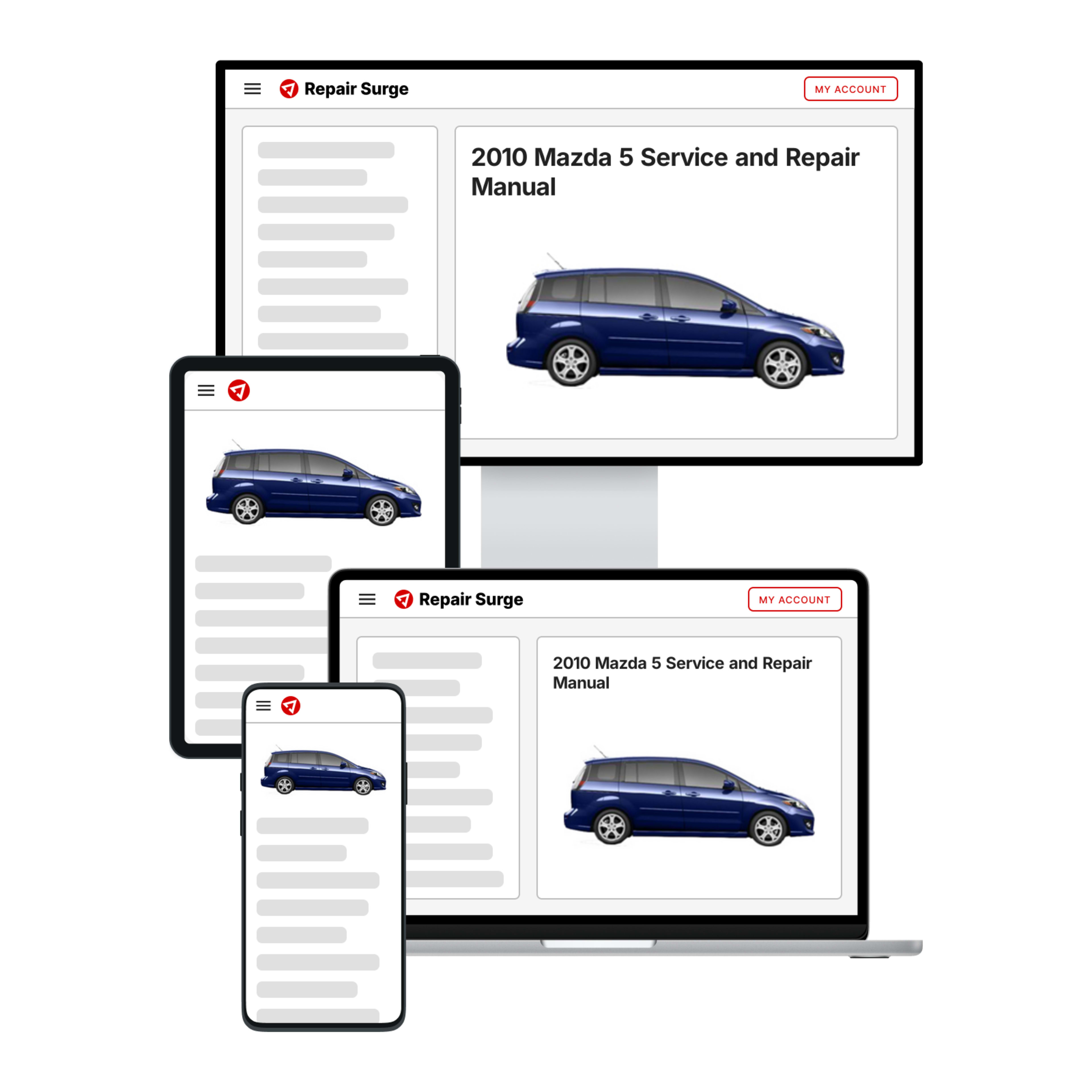2010 Mazda 5 service and repair manual hero image