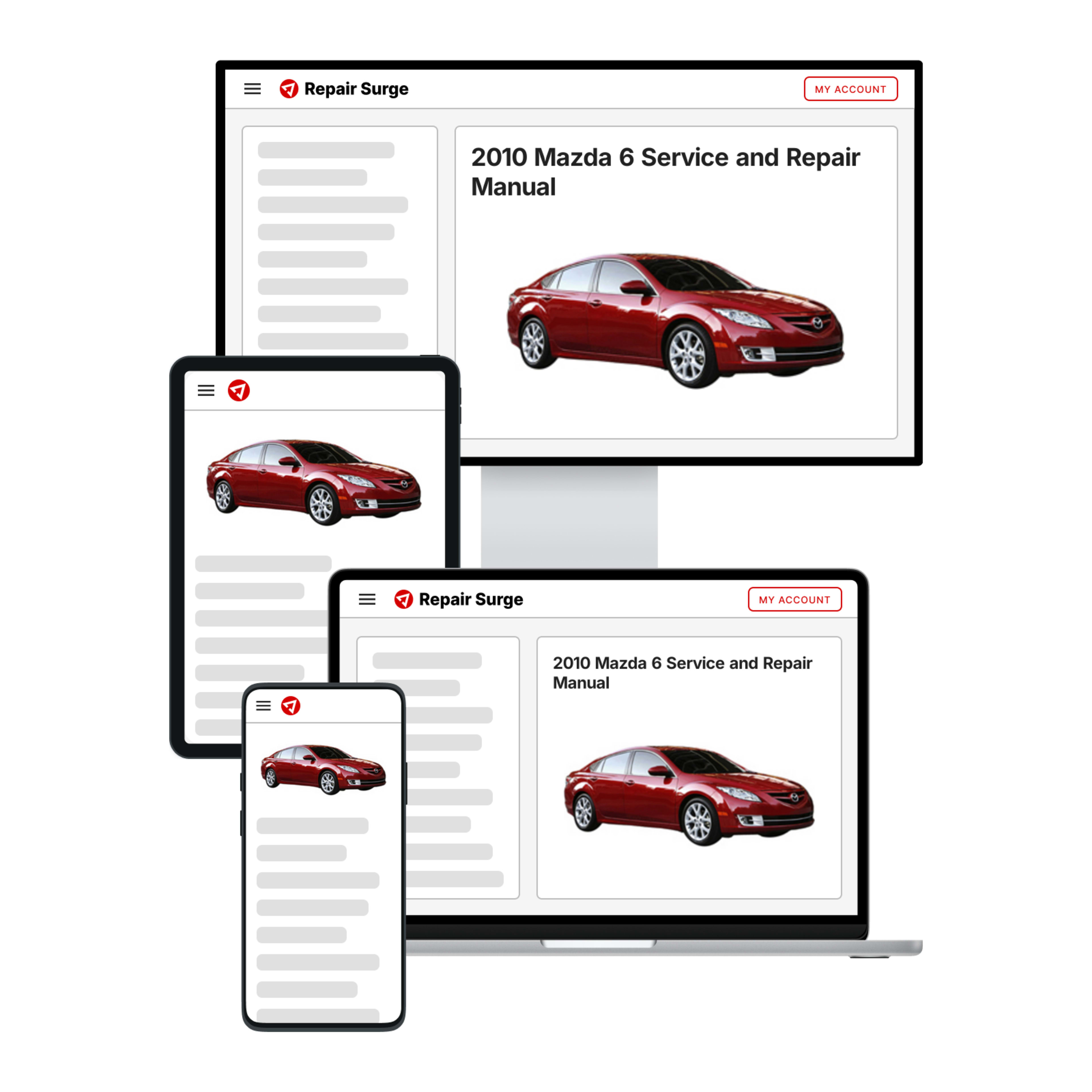 2010 Mazda 6 service and repair manual hero image