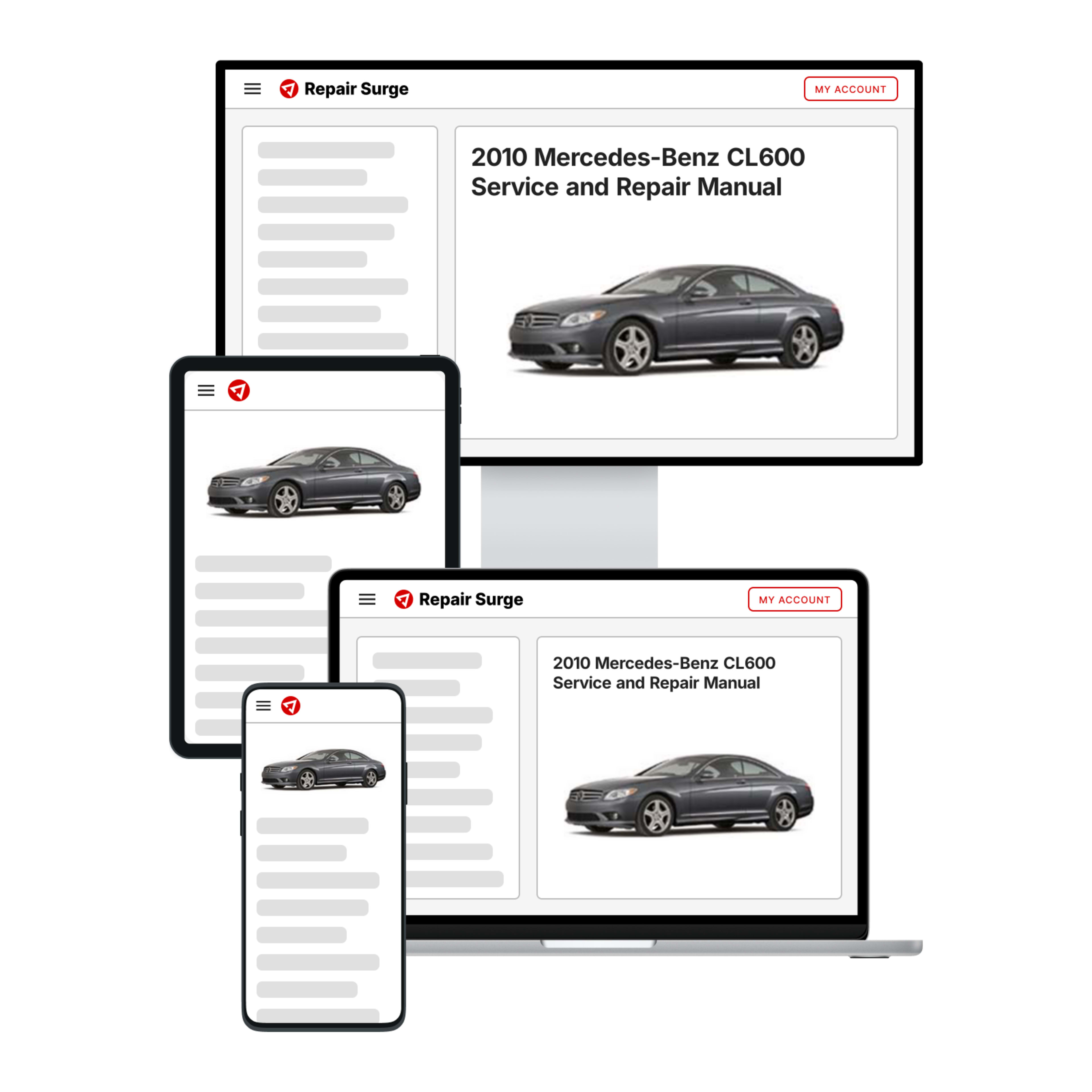 2010 Mercedes-Benz CL600 service and repair manual hero image