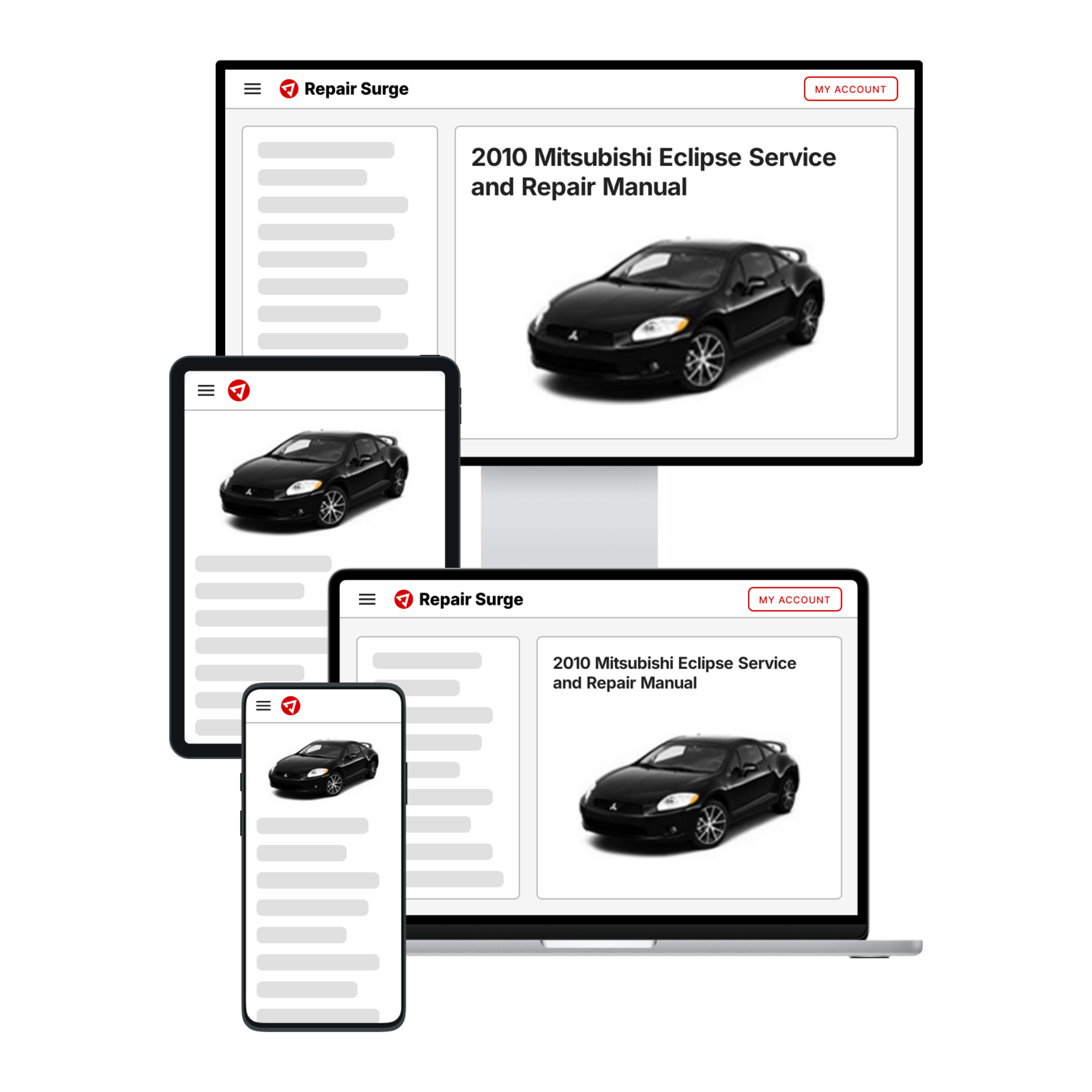 2010 Mitsubishi Eclipse service and repair manual hero image
