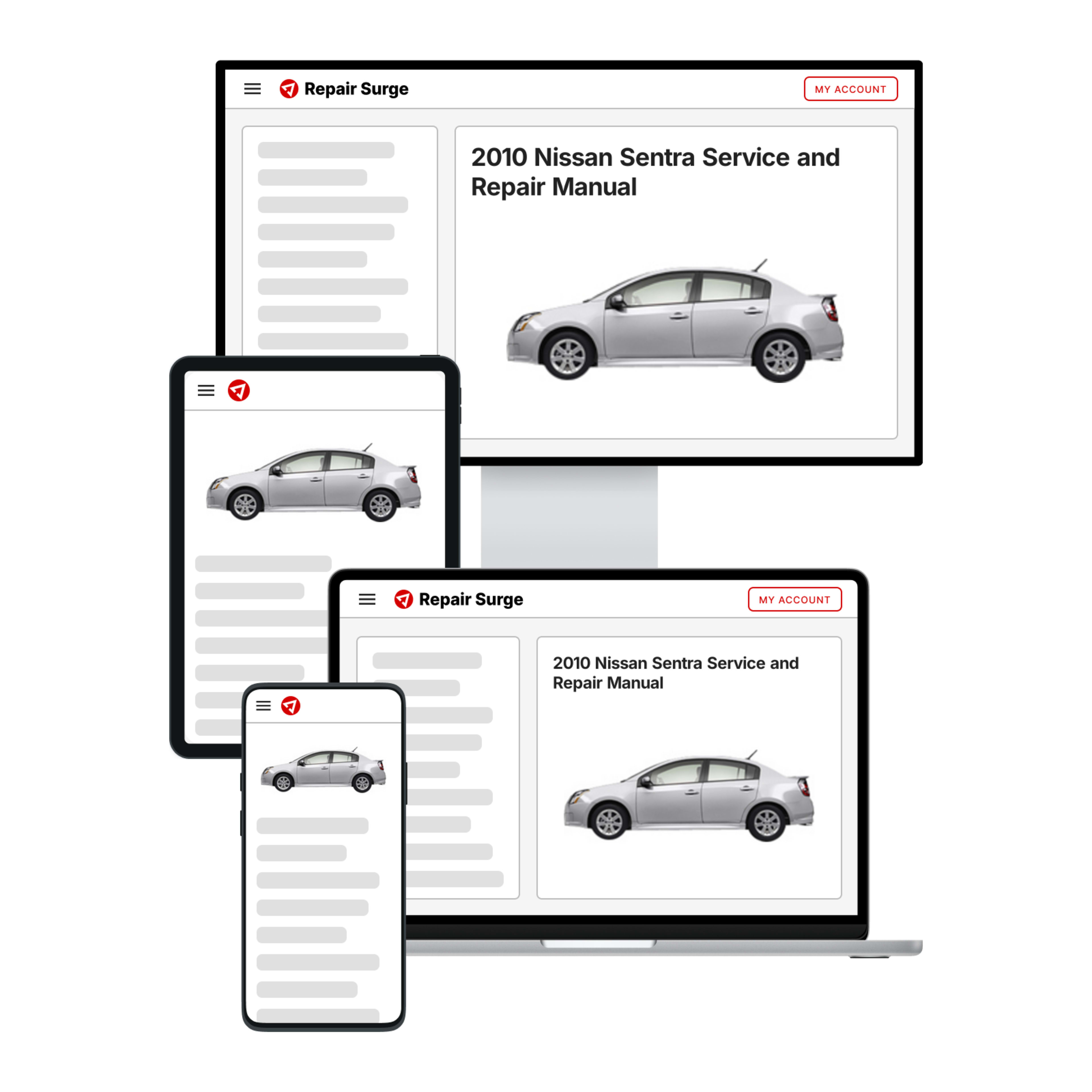 2010 Nissan Sentra service and repair manual hero image