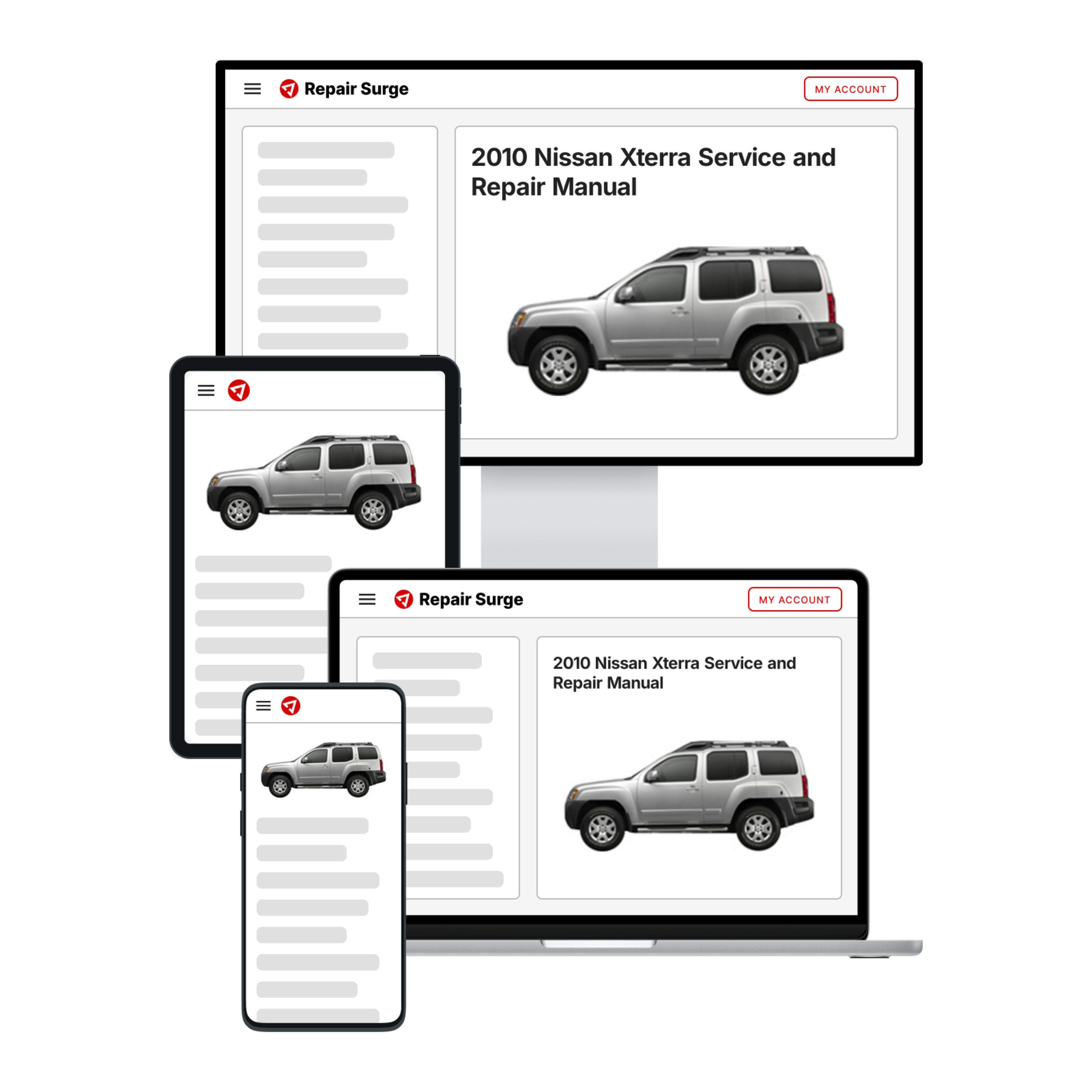 2010 Nissan Xterra service and repair manual hero image