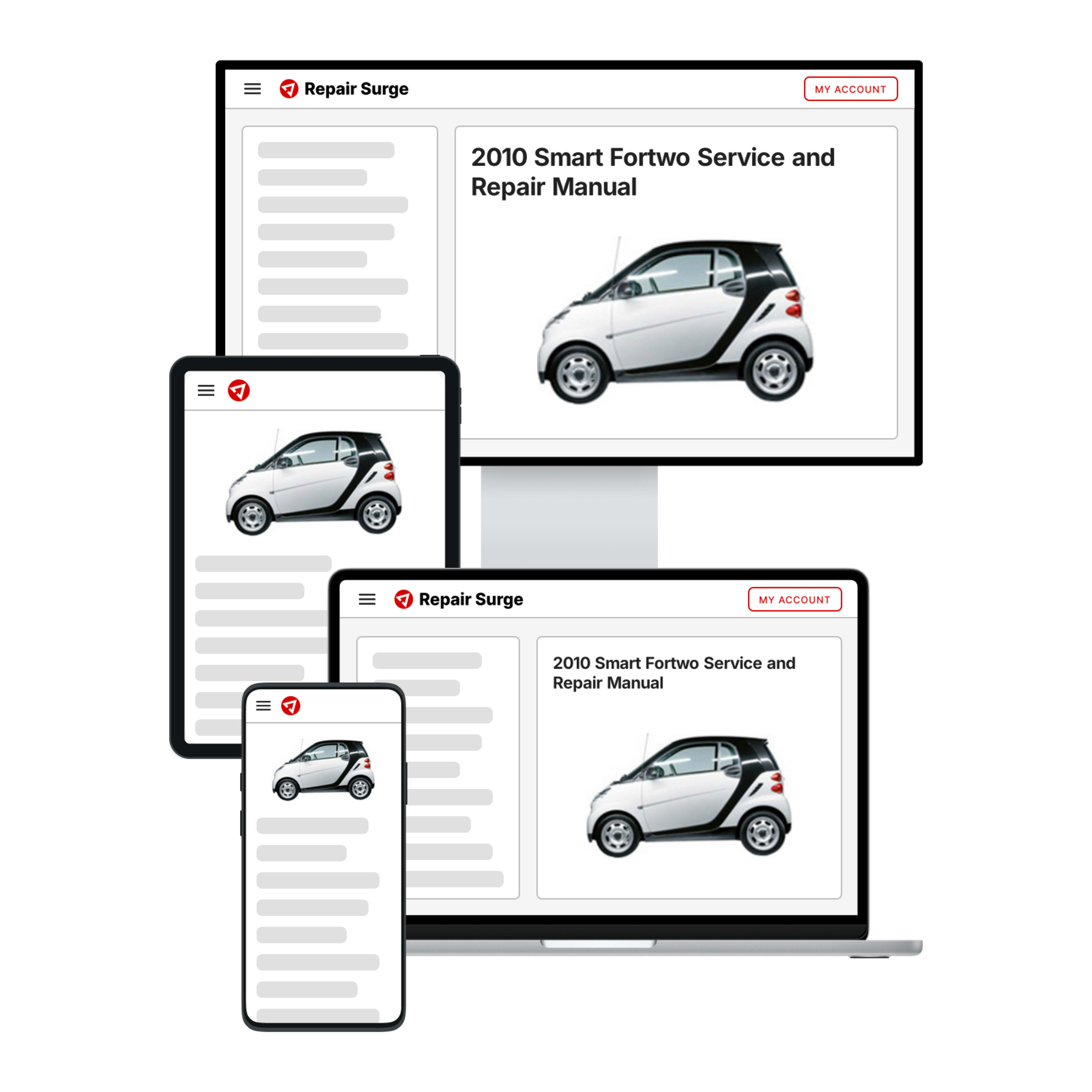 2010 Smart Fortwo service and repair manual hero image
