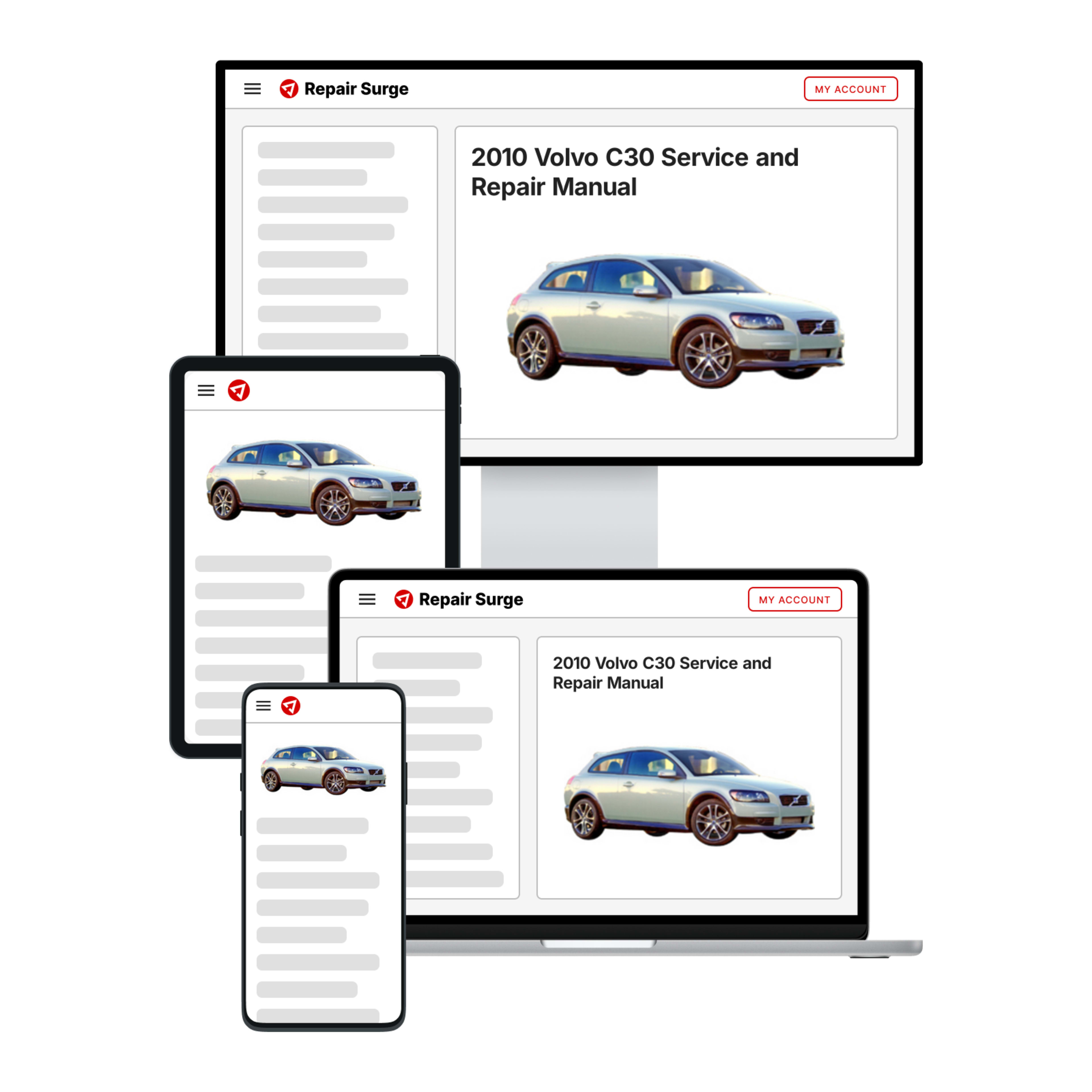 2010 Volvo C30 service and repair manual hero image