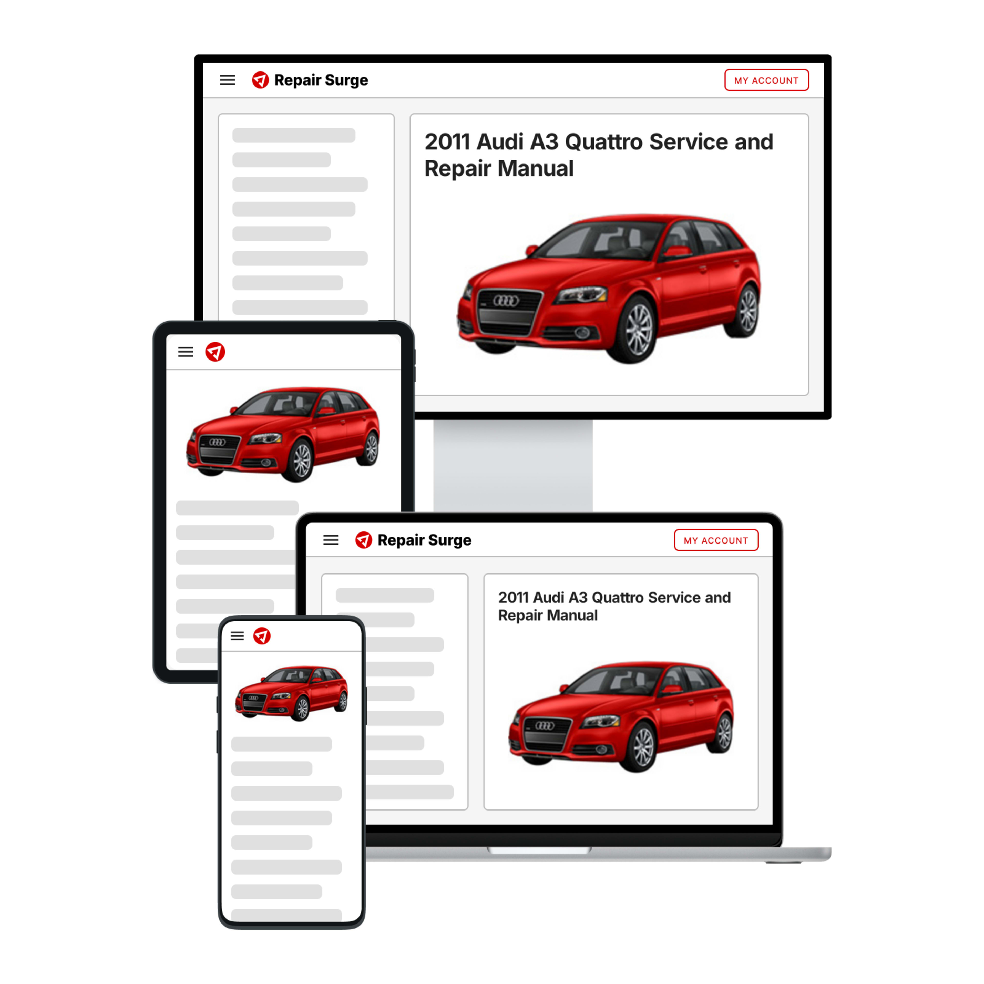 2011 Audi A3 Quattro service and repair manual hero image