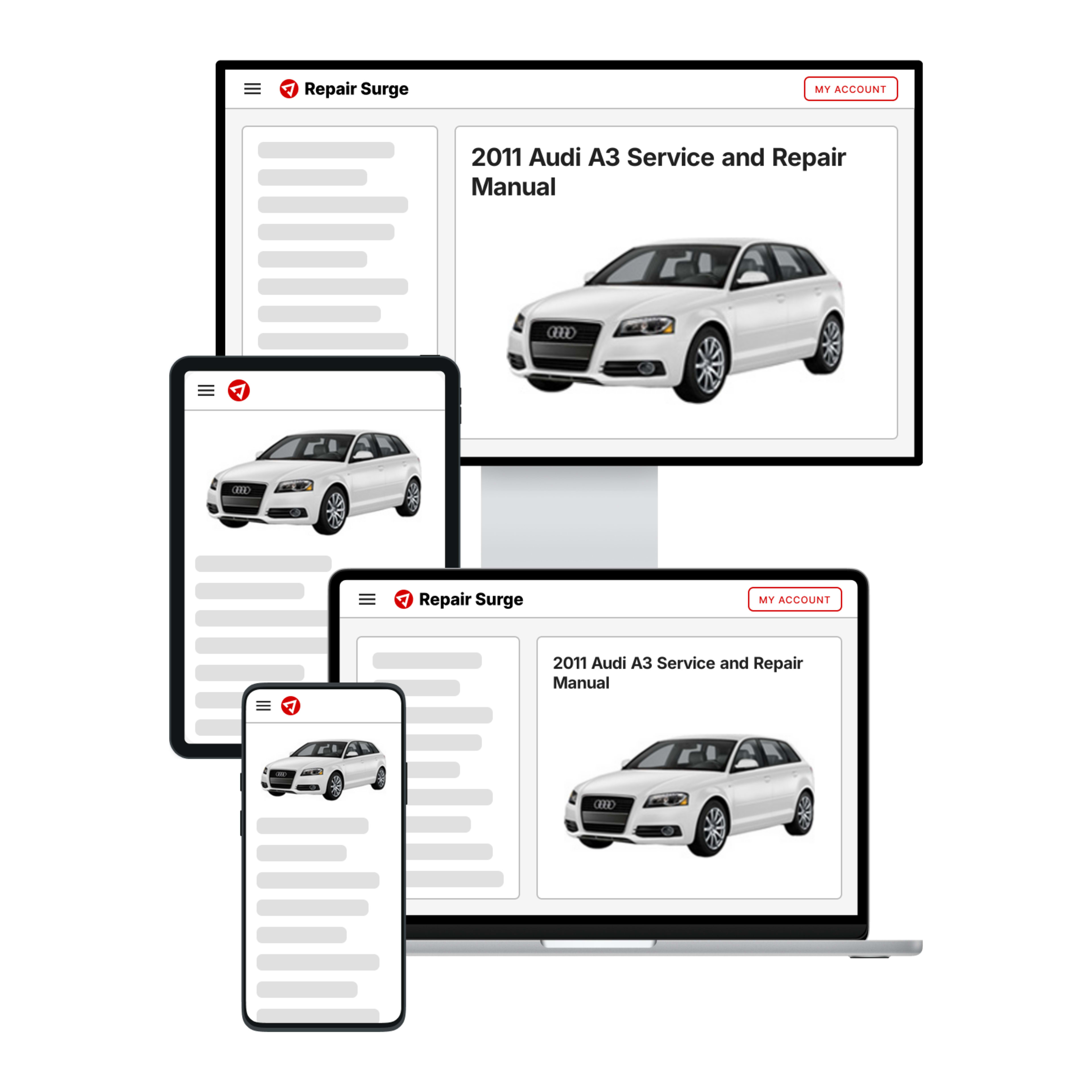 2011 Audi A3 service and repair manual hero image