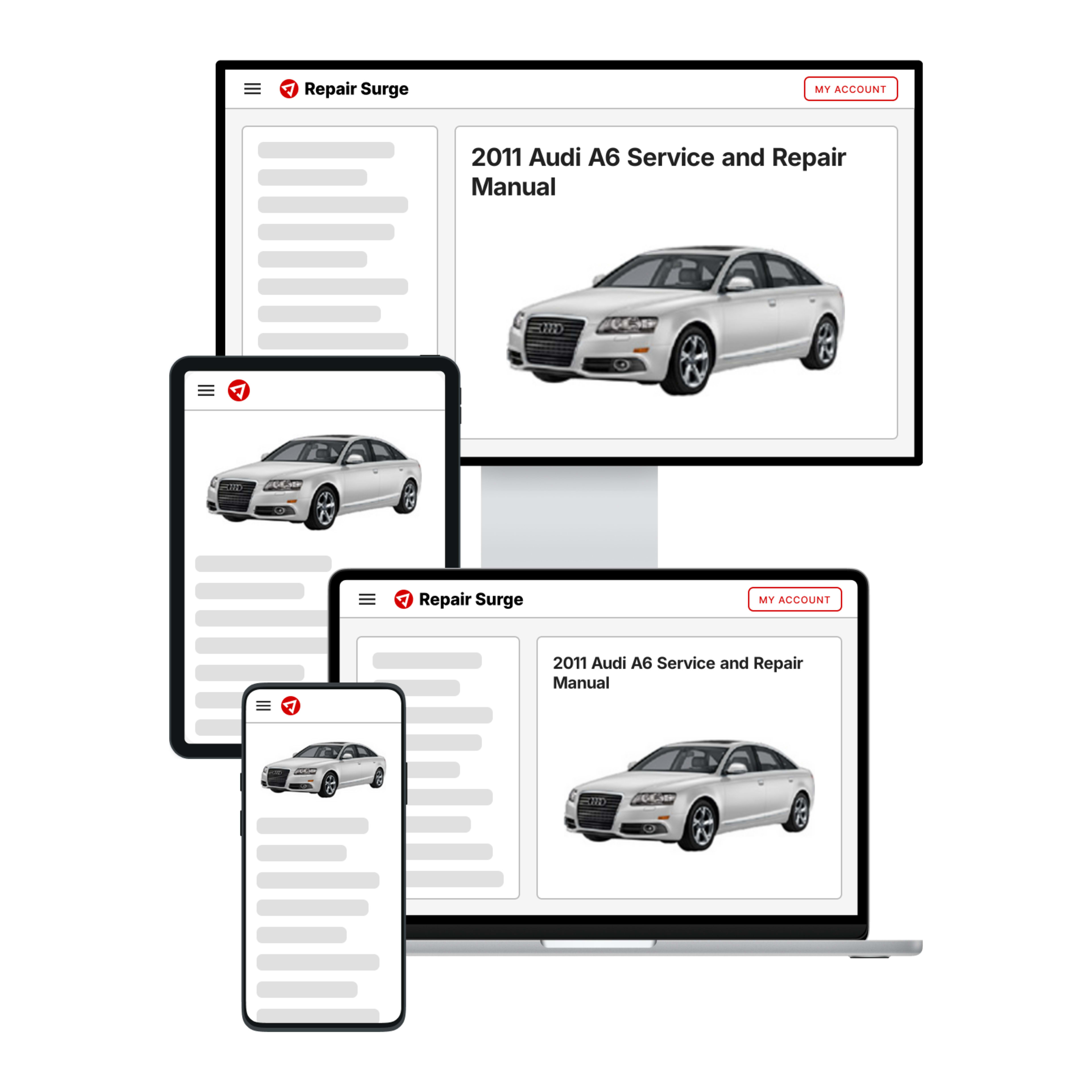 2011 Audi A6 service and repair manual hero image