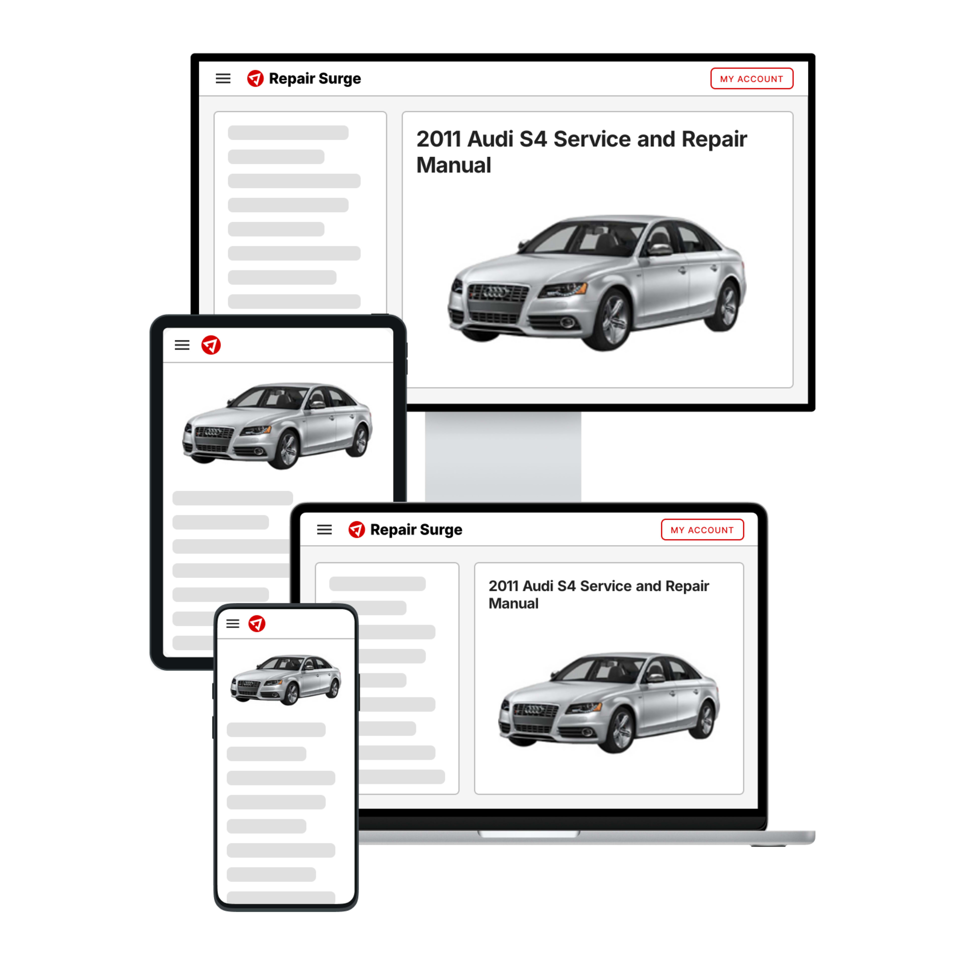 2011 Audi S4 service and repair manual hero image