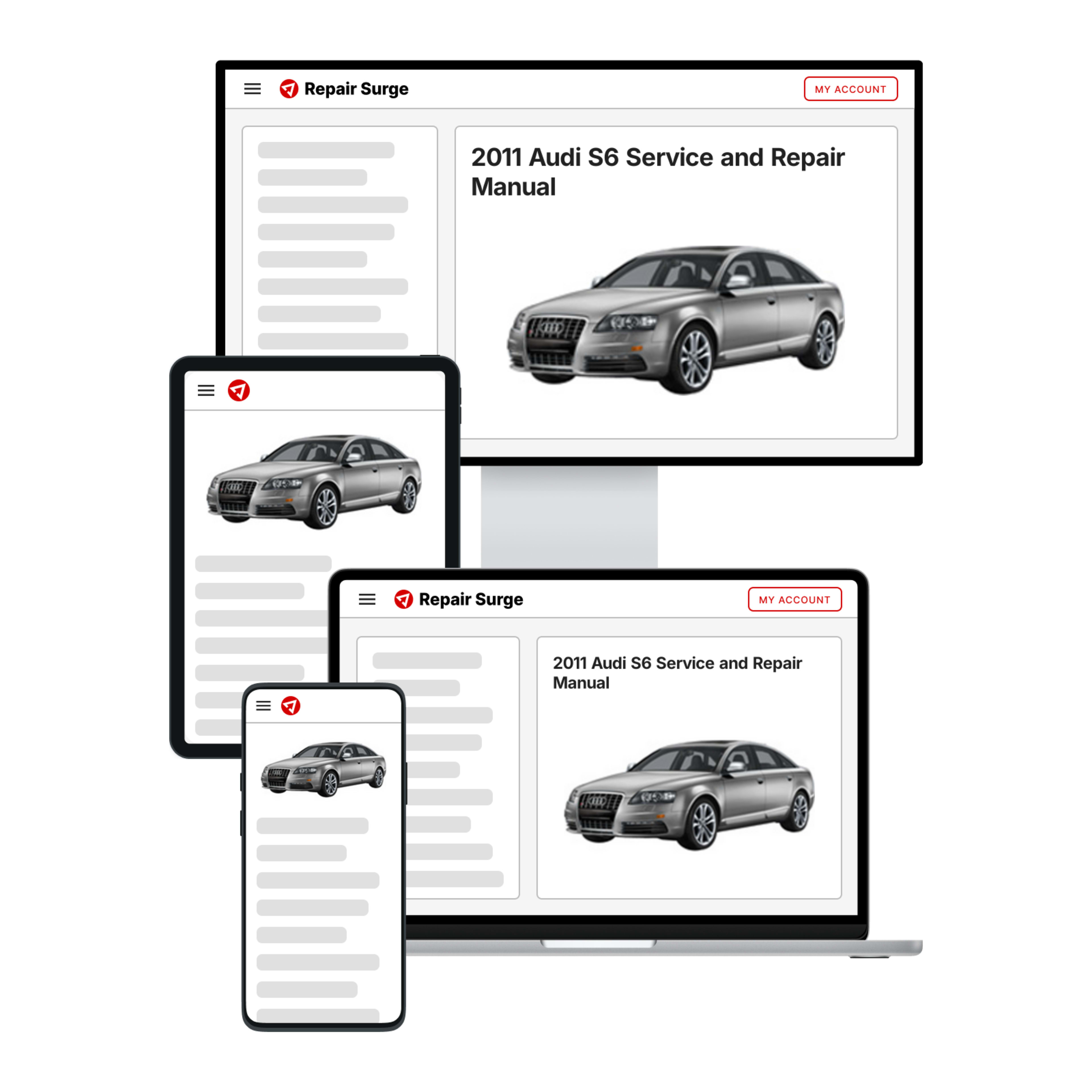 2011 Audi S6 service and repair manual hero image