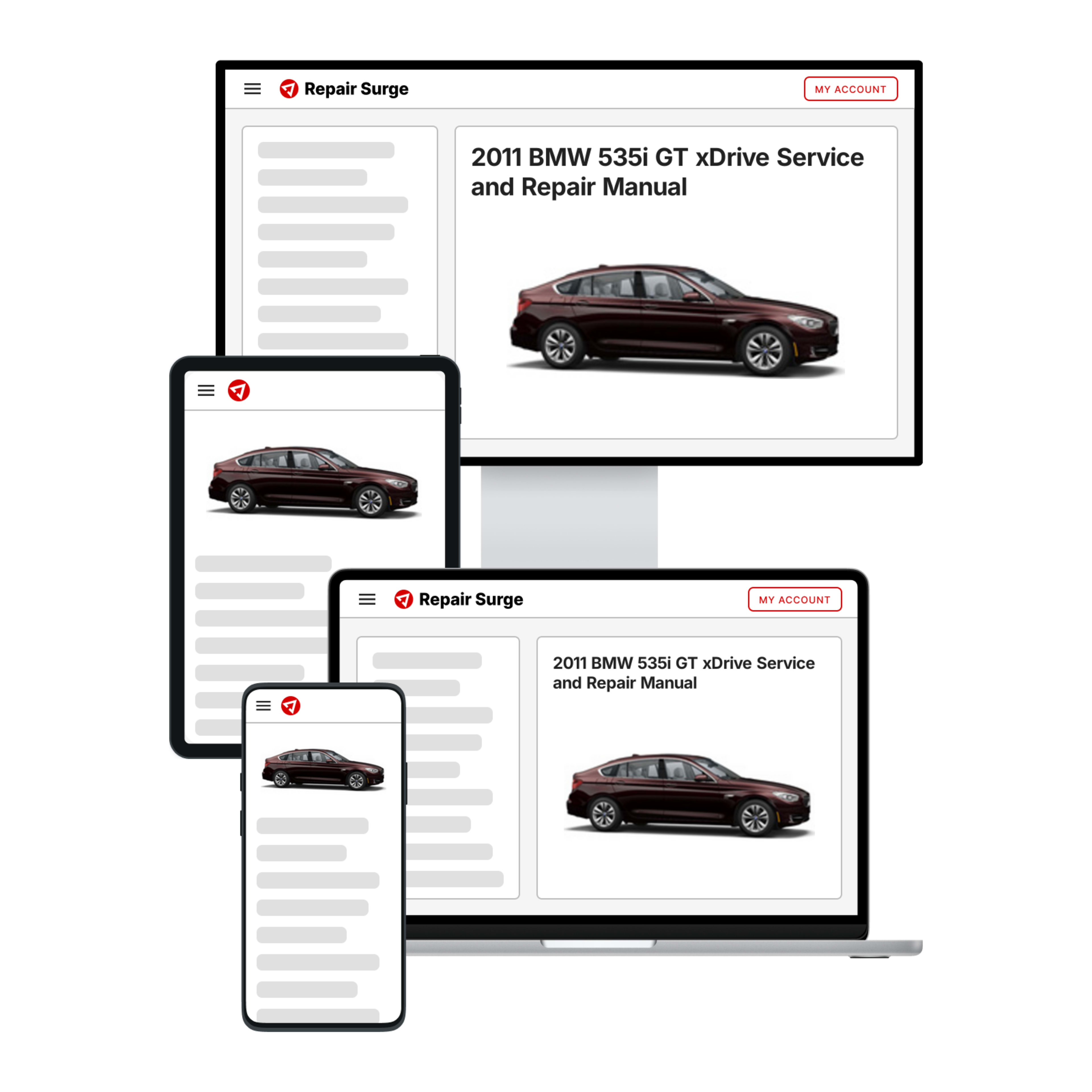 2011 BMW 535i GT xDrive service and repair manual hero image