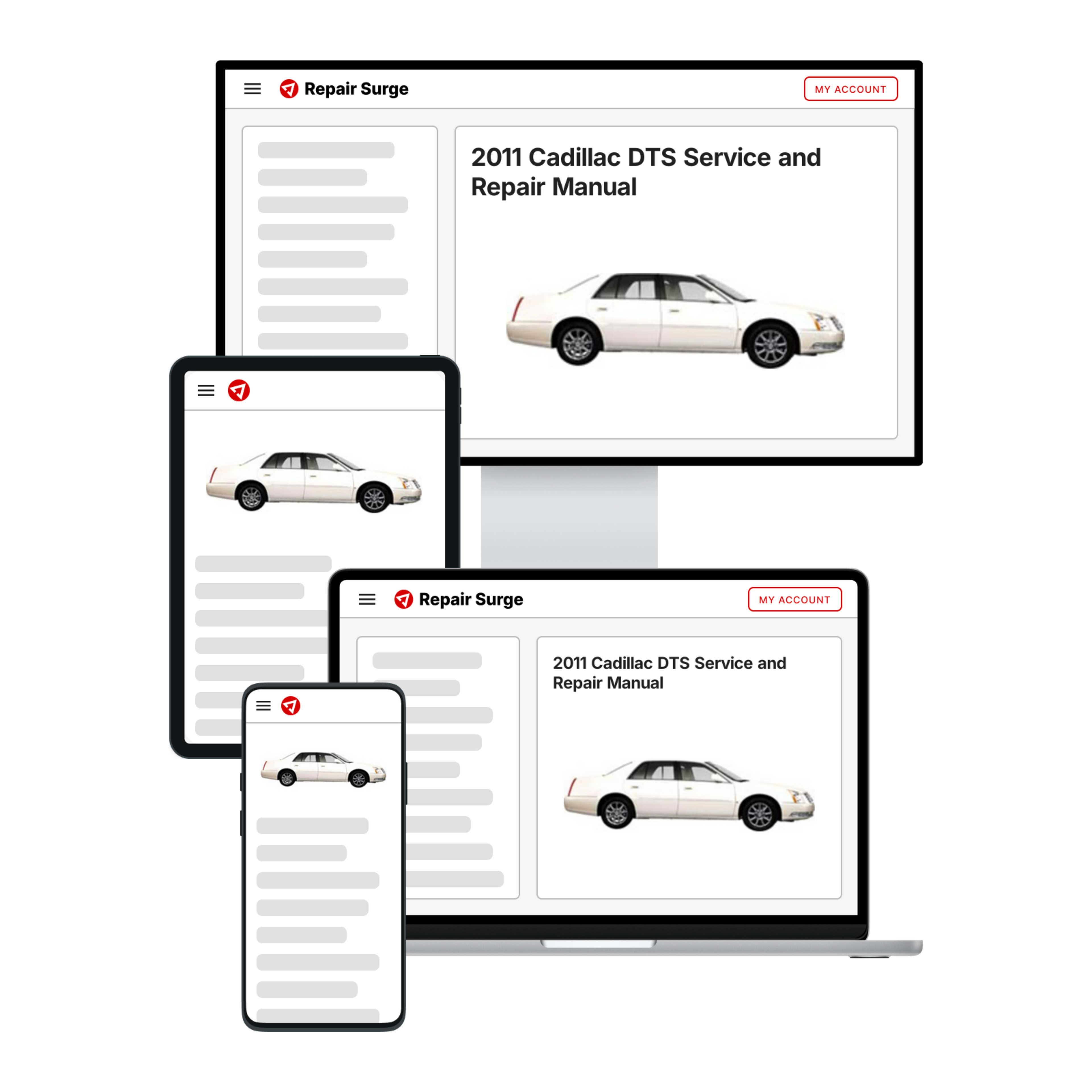 2011 Cadillac DTS service and repair manual hero image