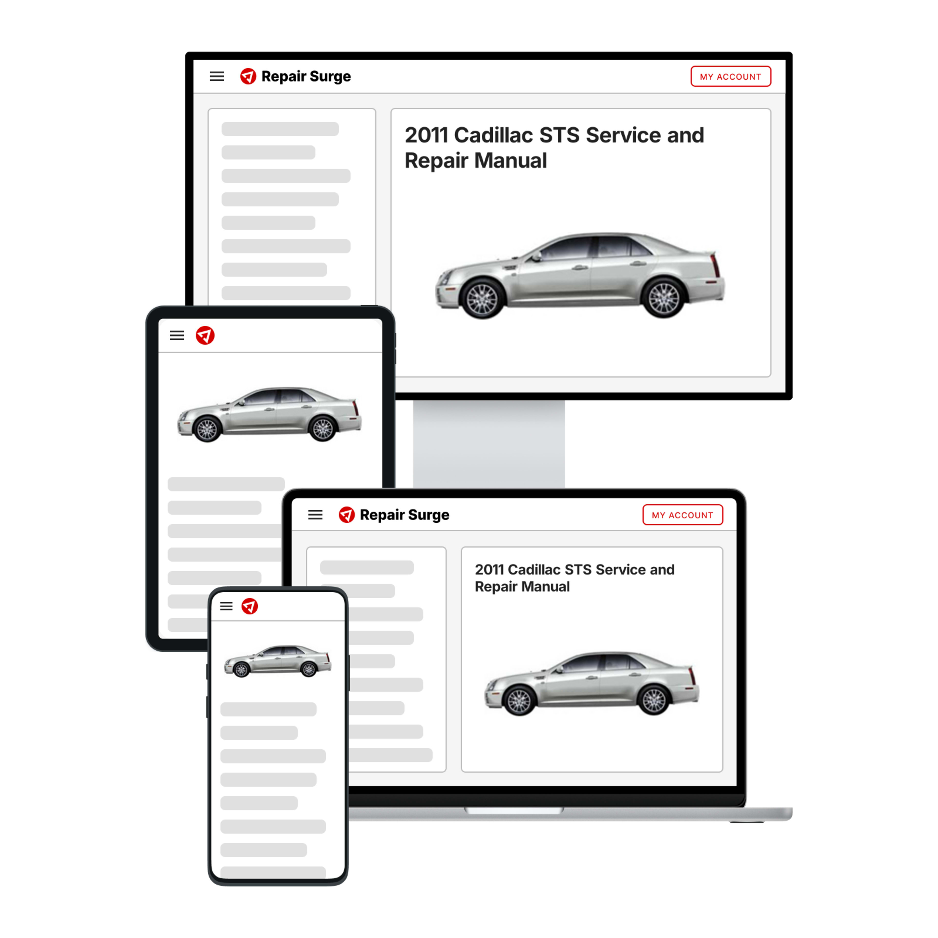 2011 Cadillac STS service and repair manual hero image