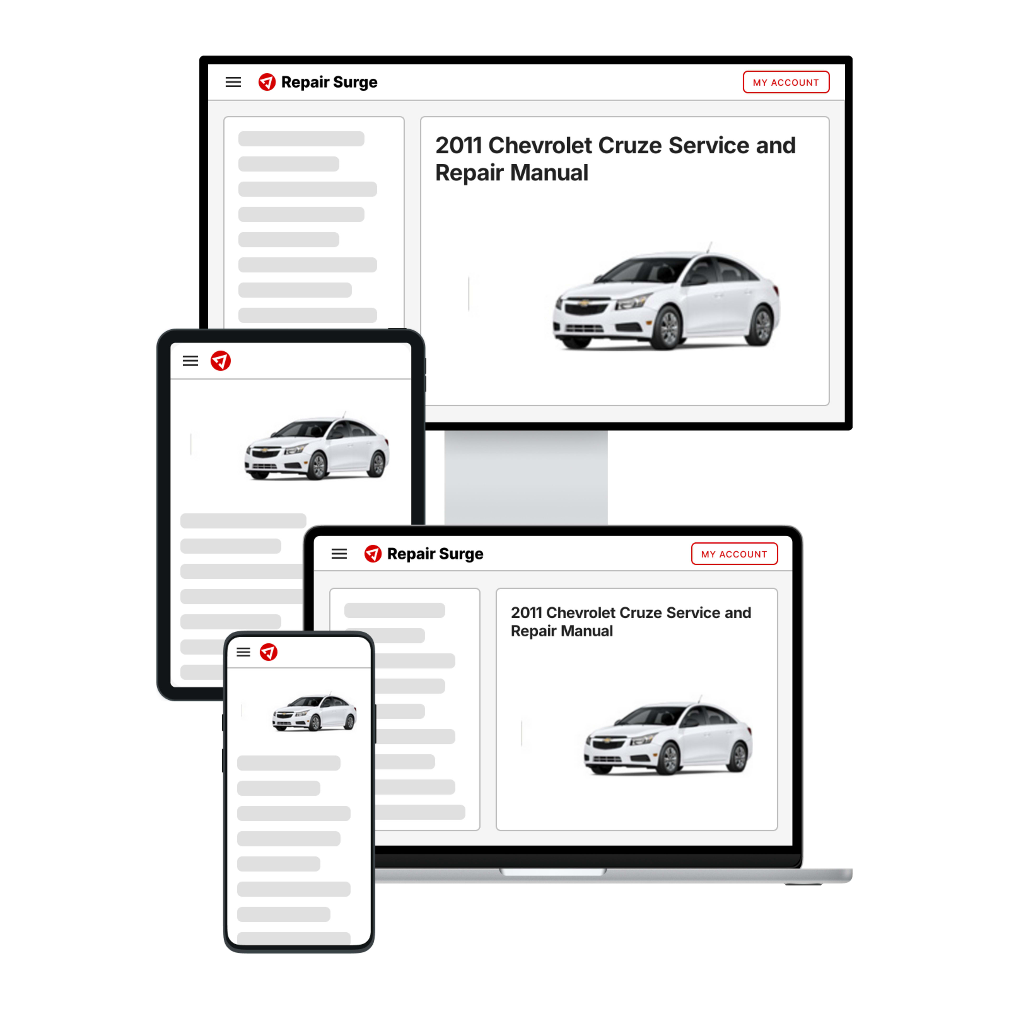 2011 Chevrolet Cruze service and repair manual hero image