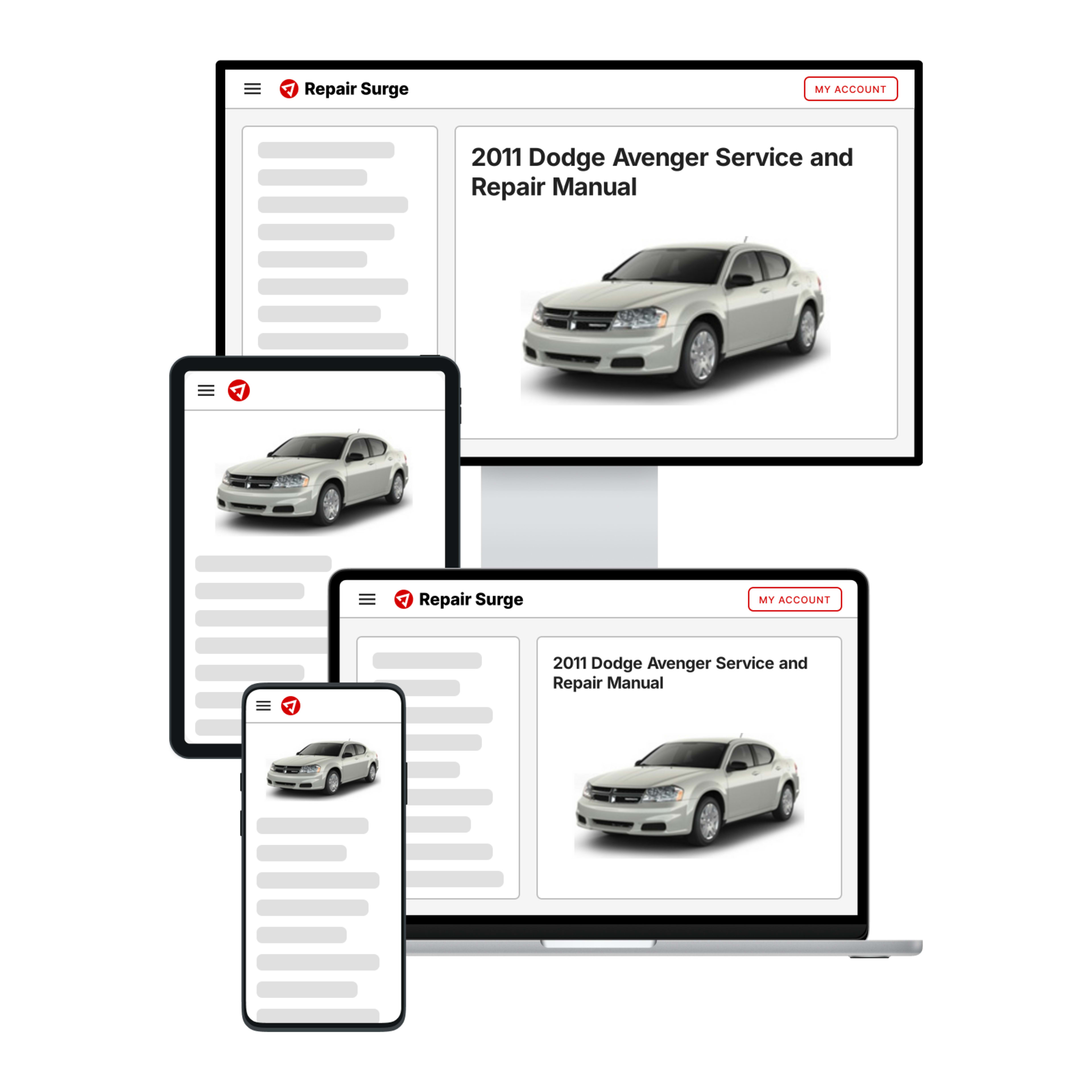 2011 Dodge Avenger service and repair manual hero image