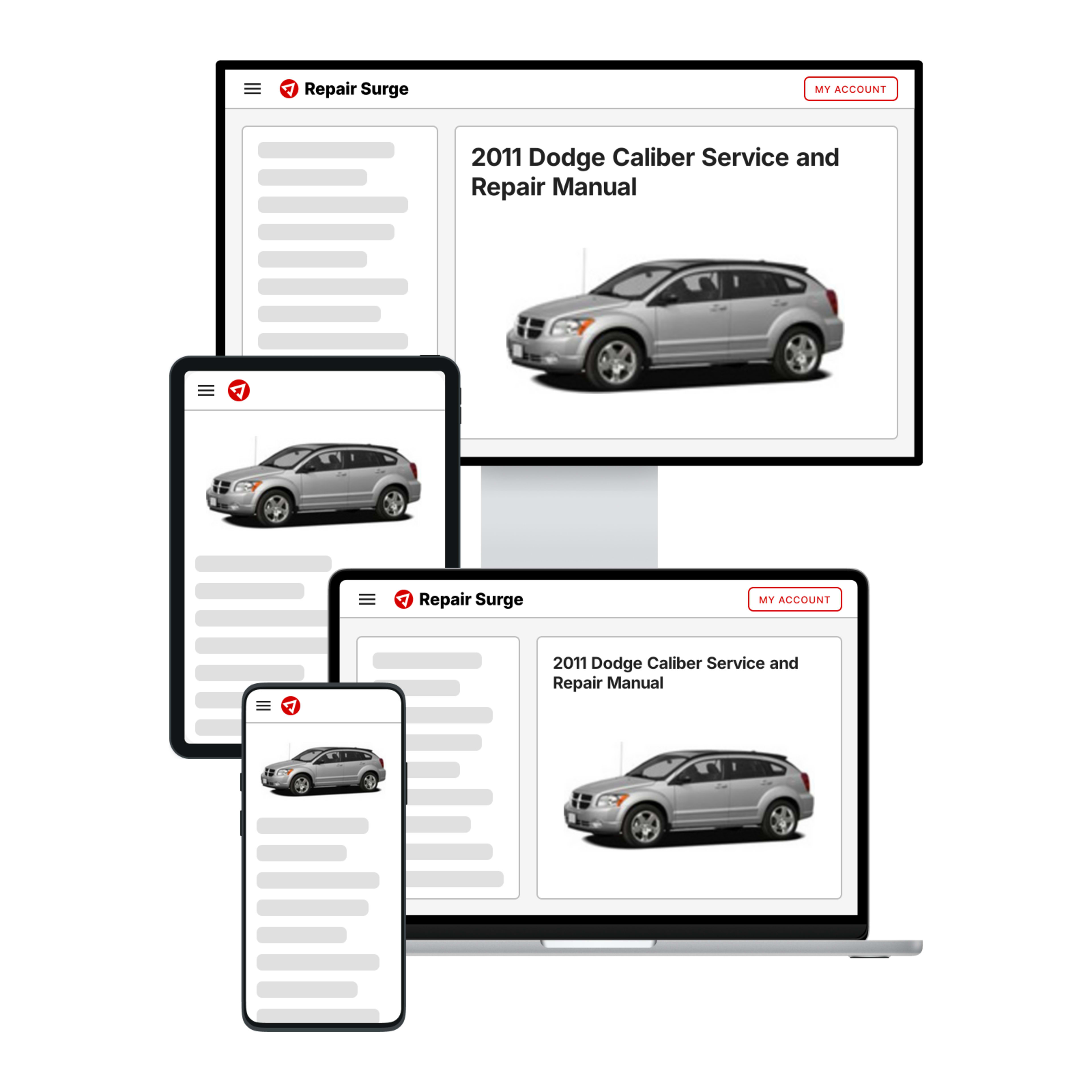 2011 Dodge Caliber service and repair manual hero image
