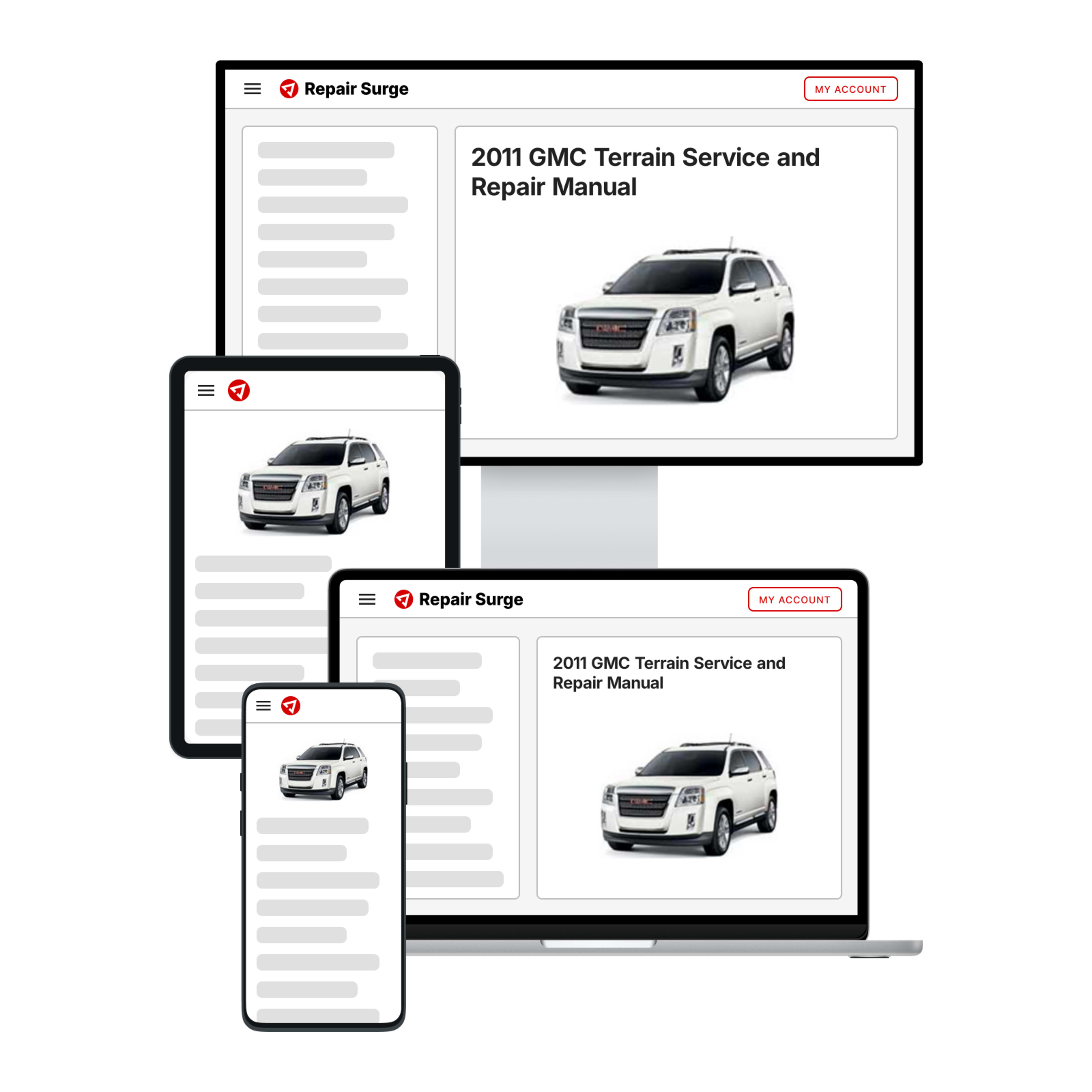 2011 GMC Terrain service and repair manual hero image