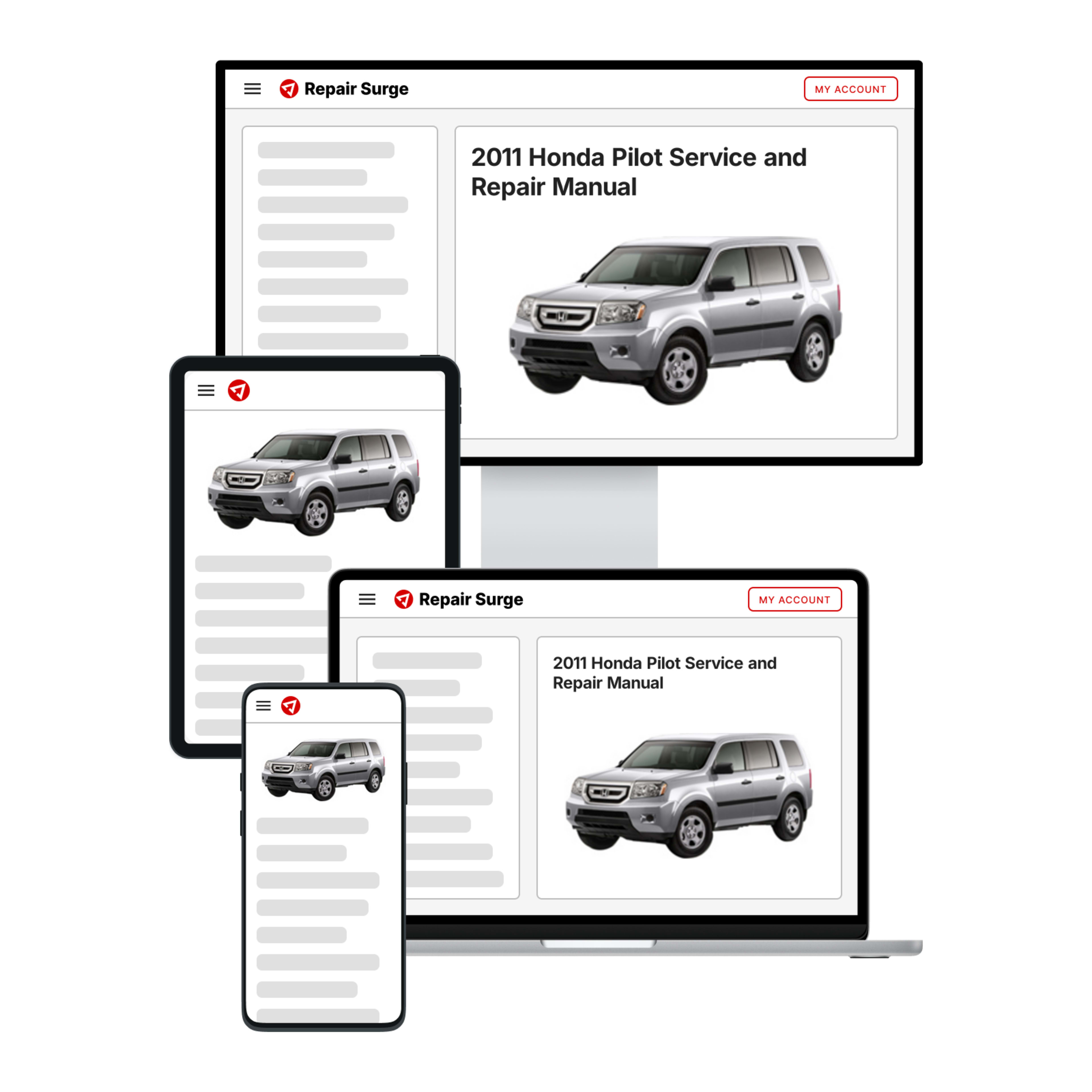 2011 Honda Pilot service and repair manual hero image