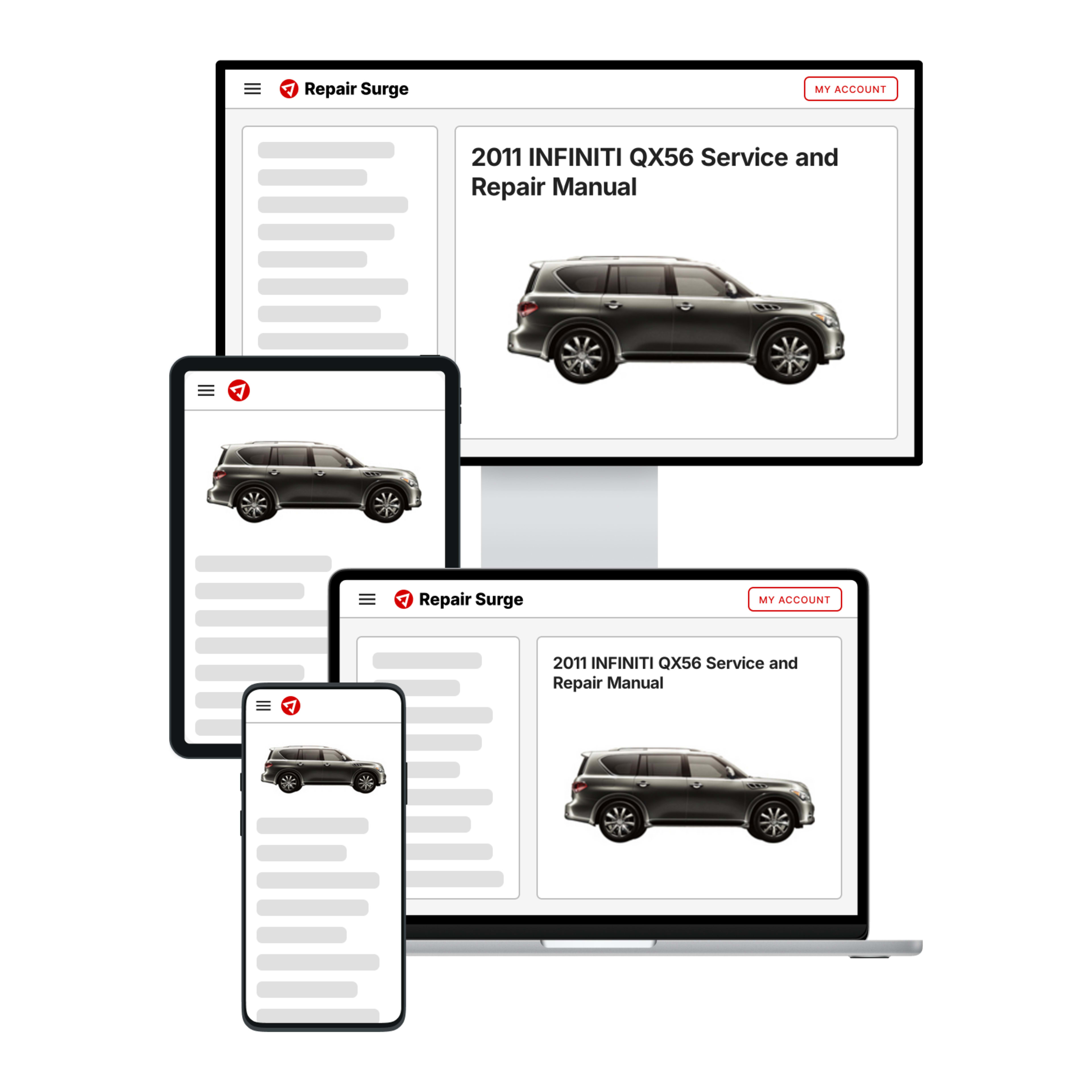 2011 INFINITI QX56 service and repair manual hero image