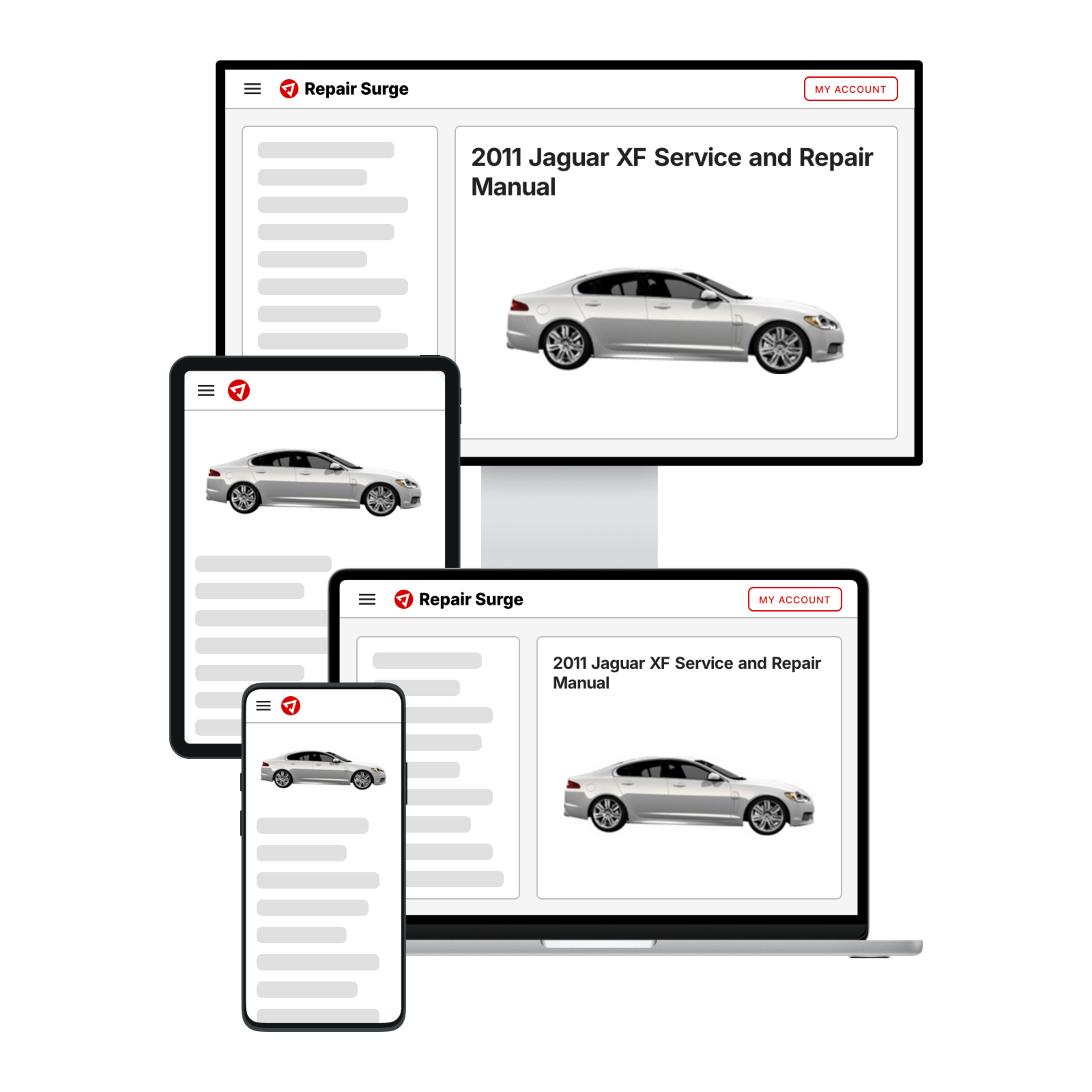 2011 Jaguar XF service and repair manual hero image