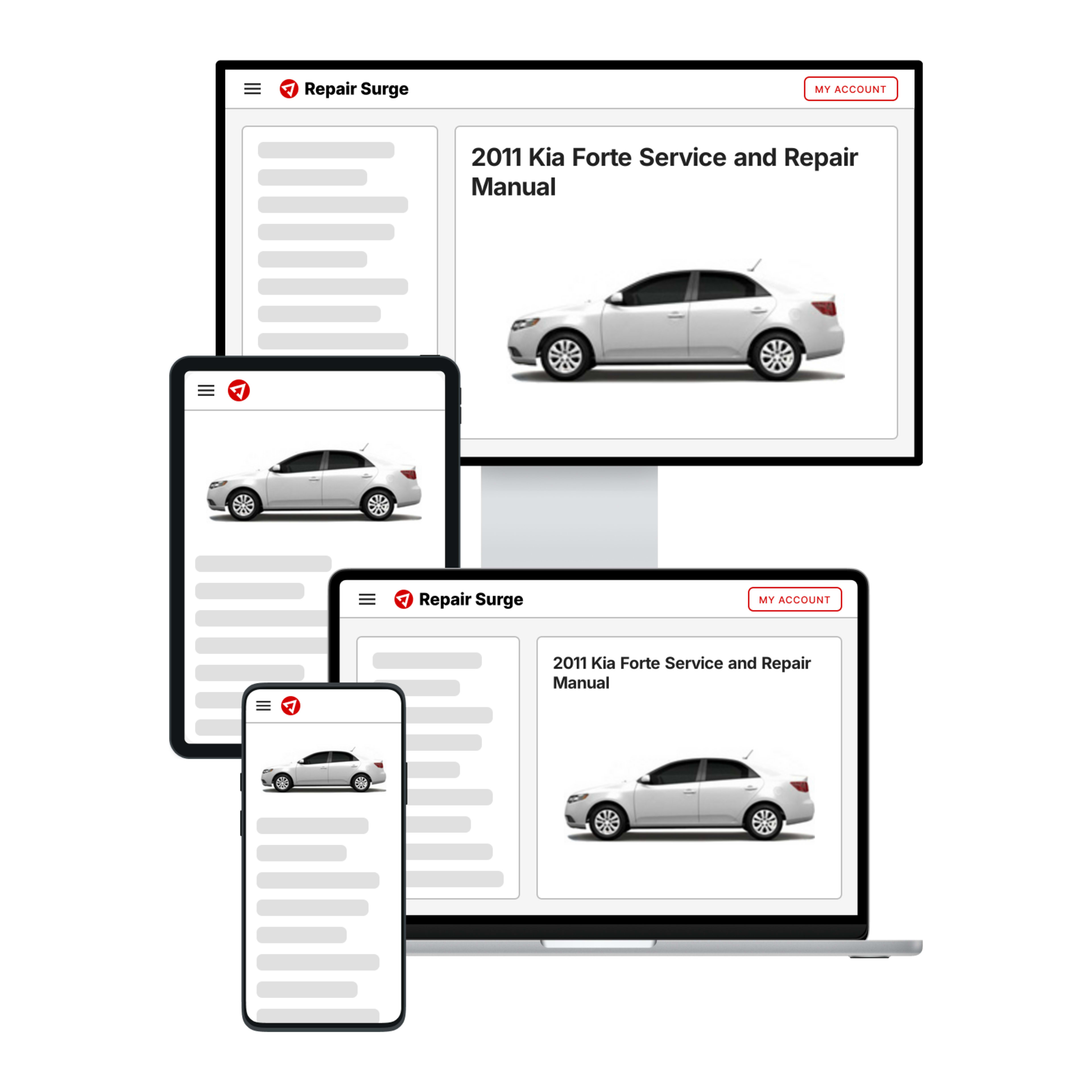 2011 Kia Forte service and repair manual hero image
