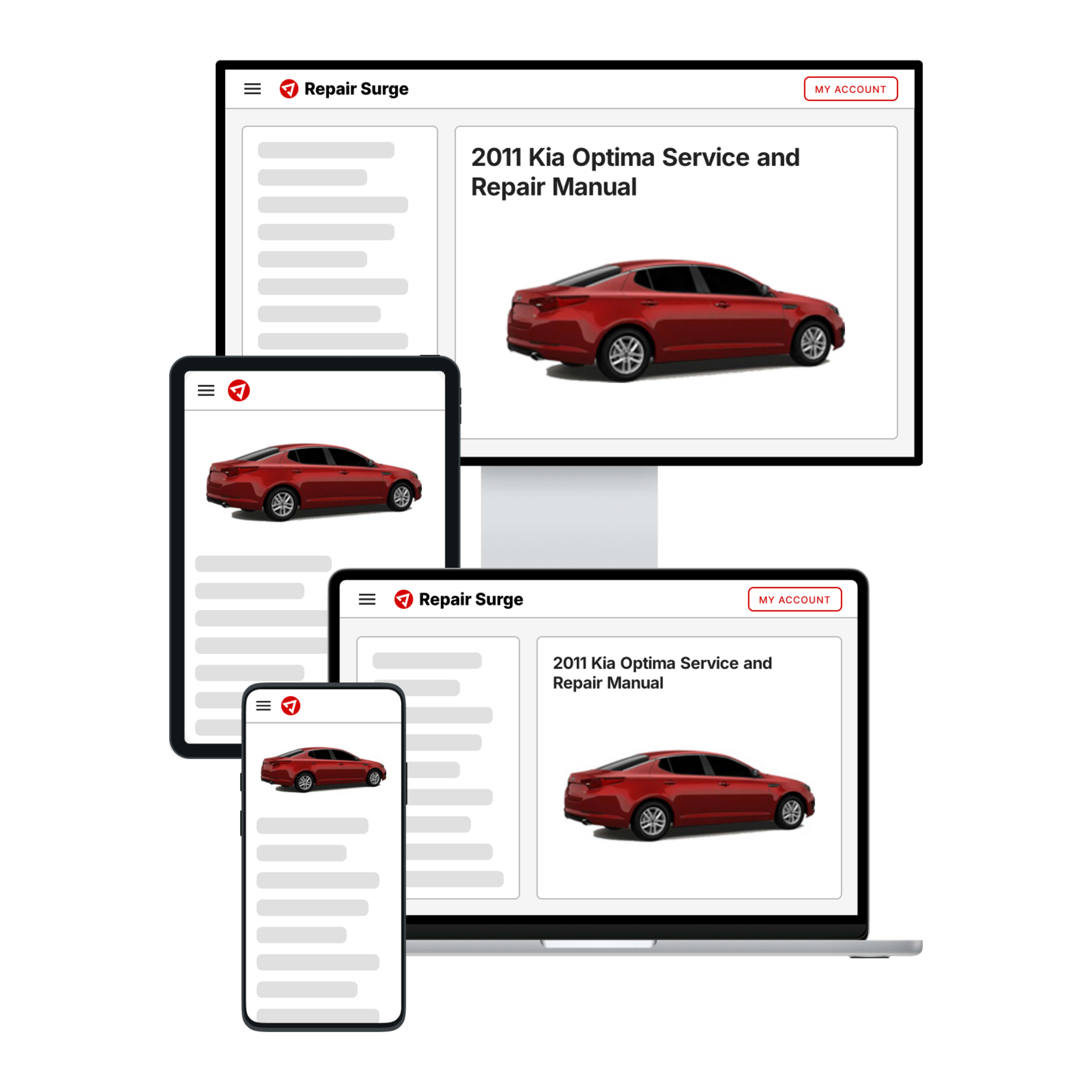 2011 Kia Optima service and repair manual hero image