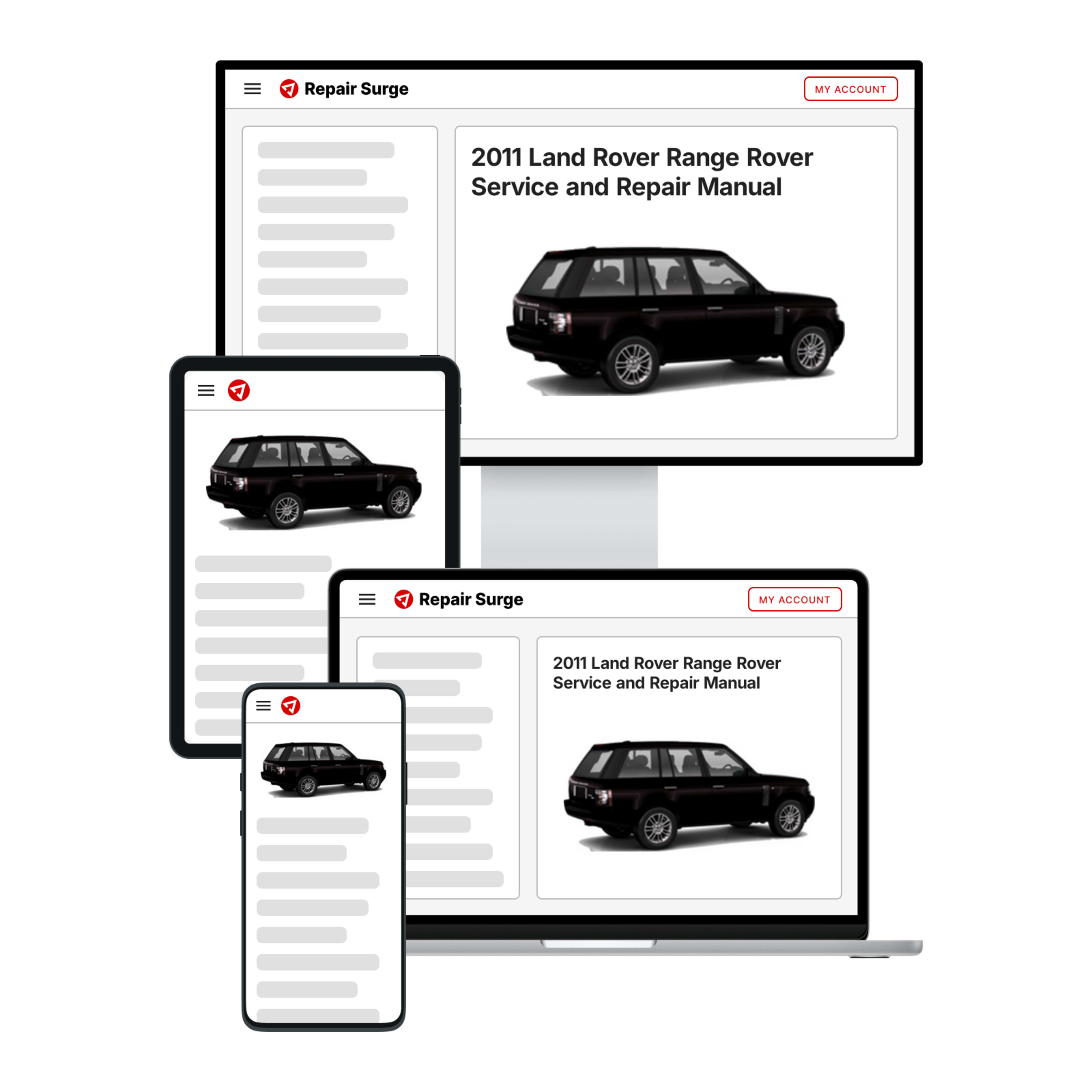 2011 Land Rover Range Rover service and repair manual hero image