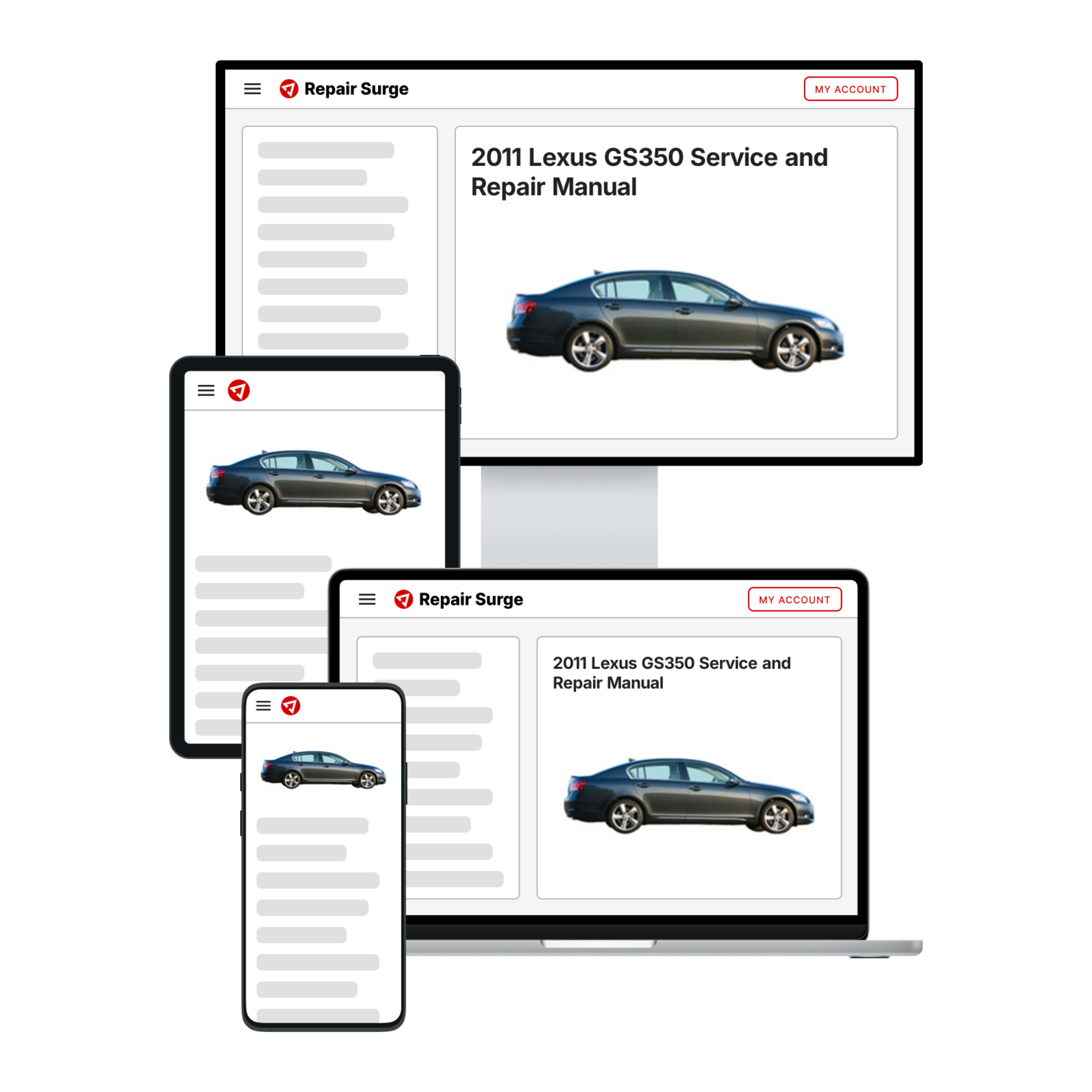 2011 Lexus GS350 service and repair manual hero image