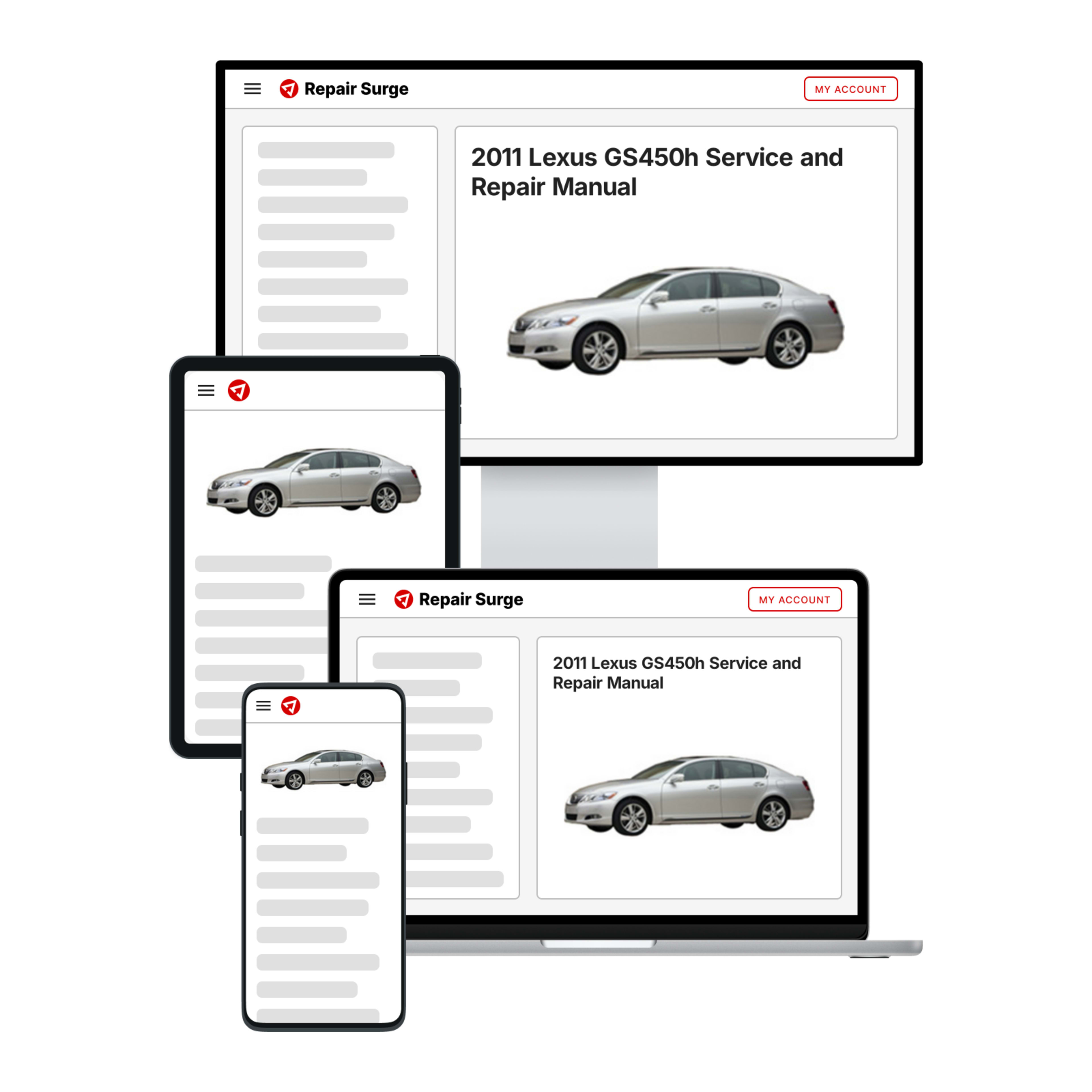 2011 Lexus GS450h service and repair manual hero image