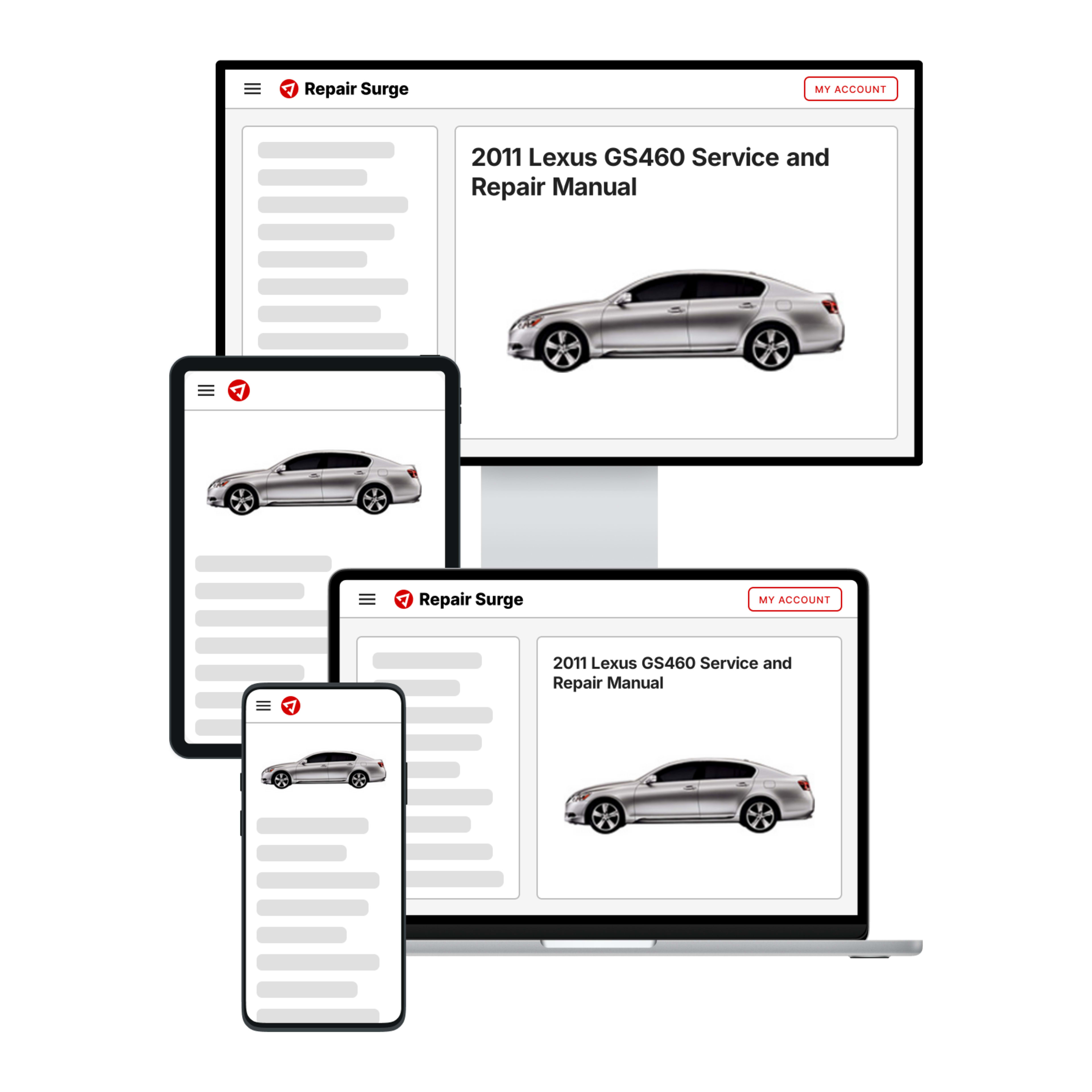 2011 Lexus GS460 service and repair manual hero image