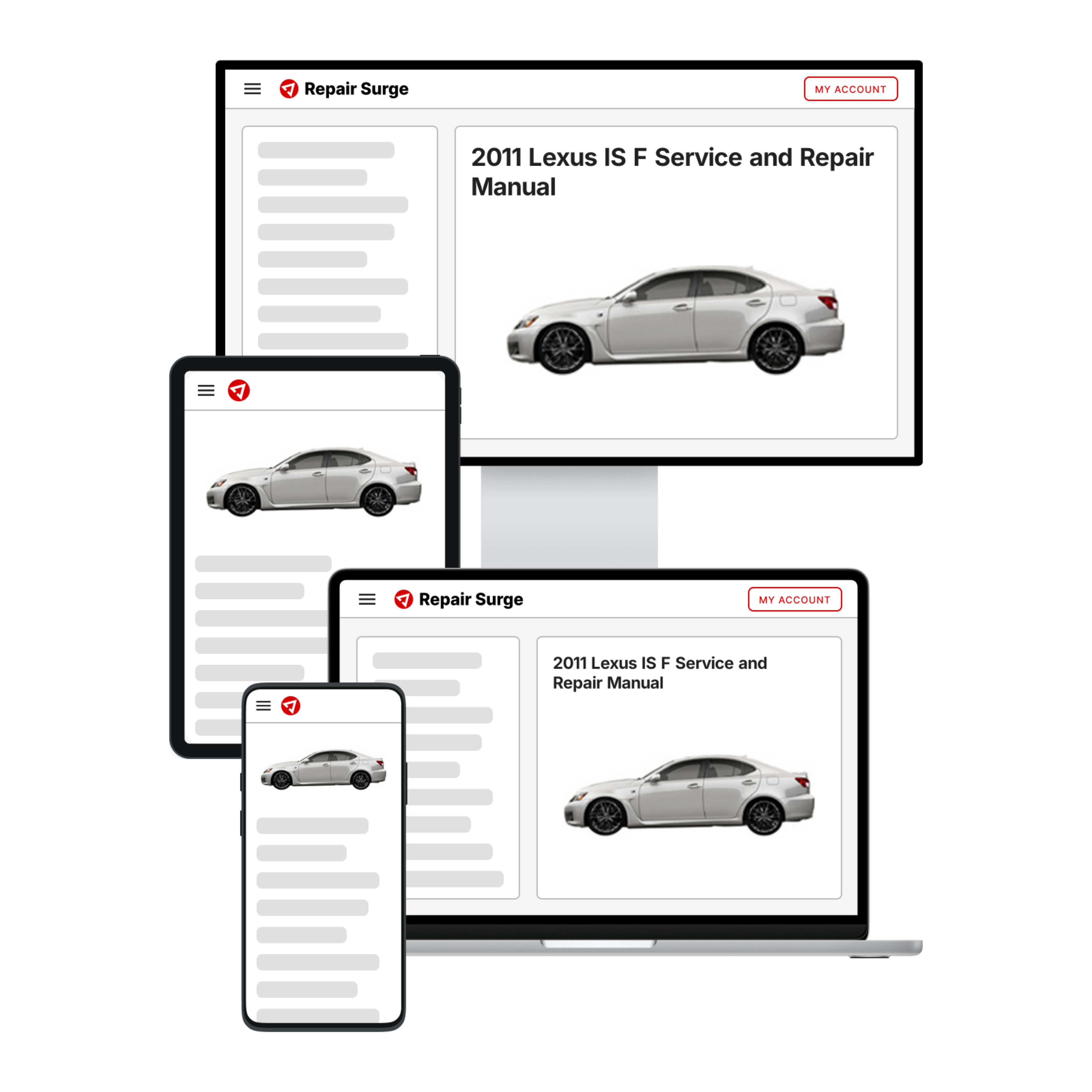2011 Lexus IS F service and repair manual hero image