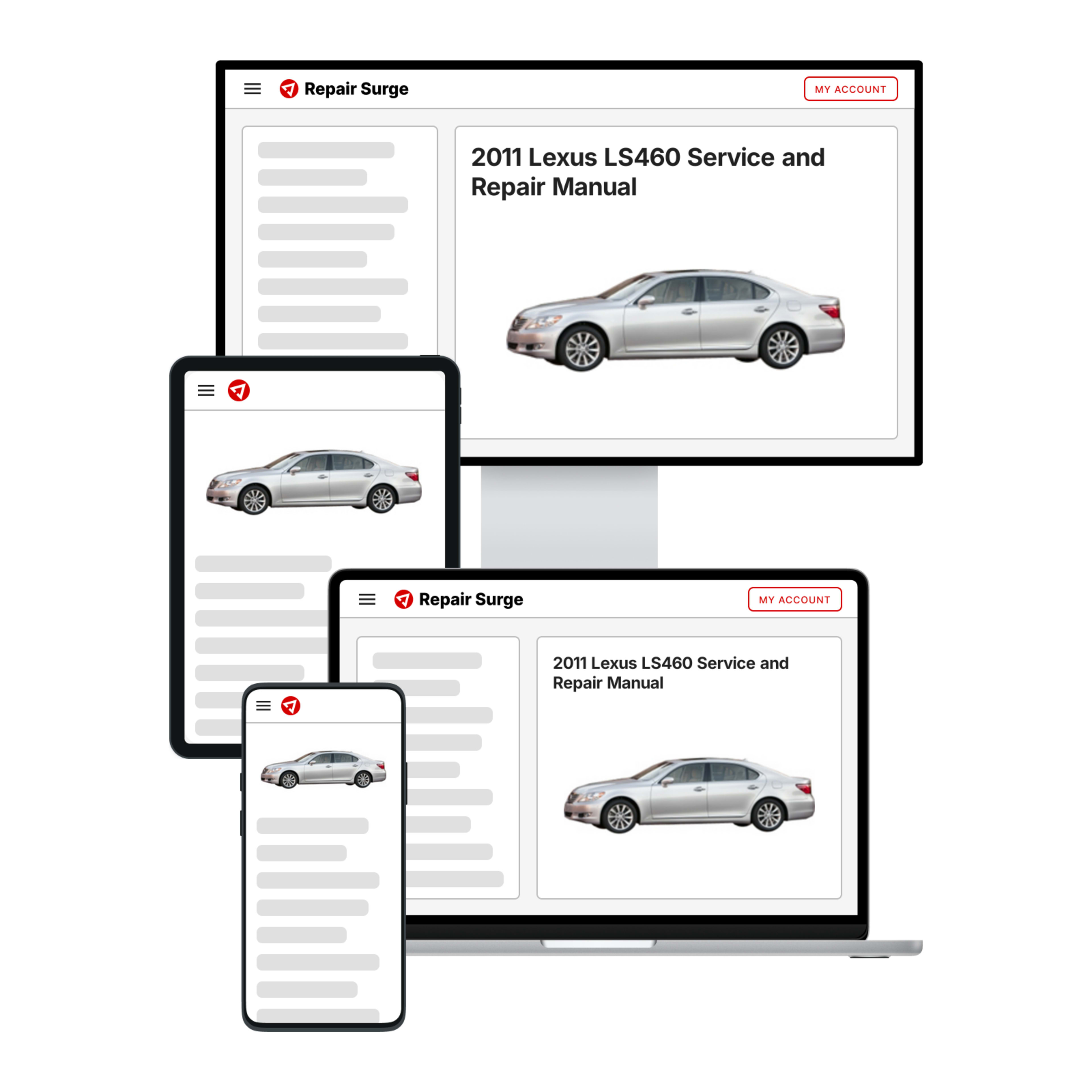 2011 Lexus LS460 service and repair manual hero image