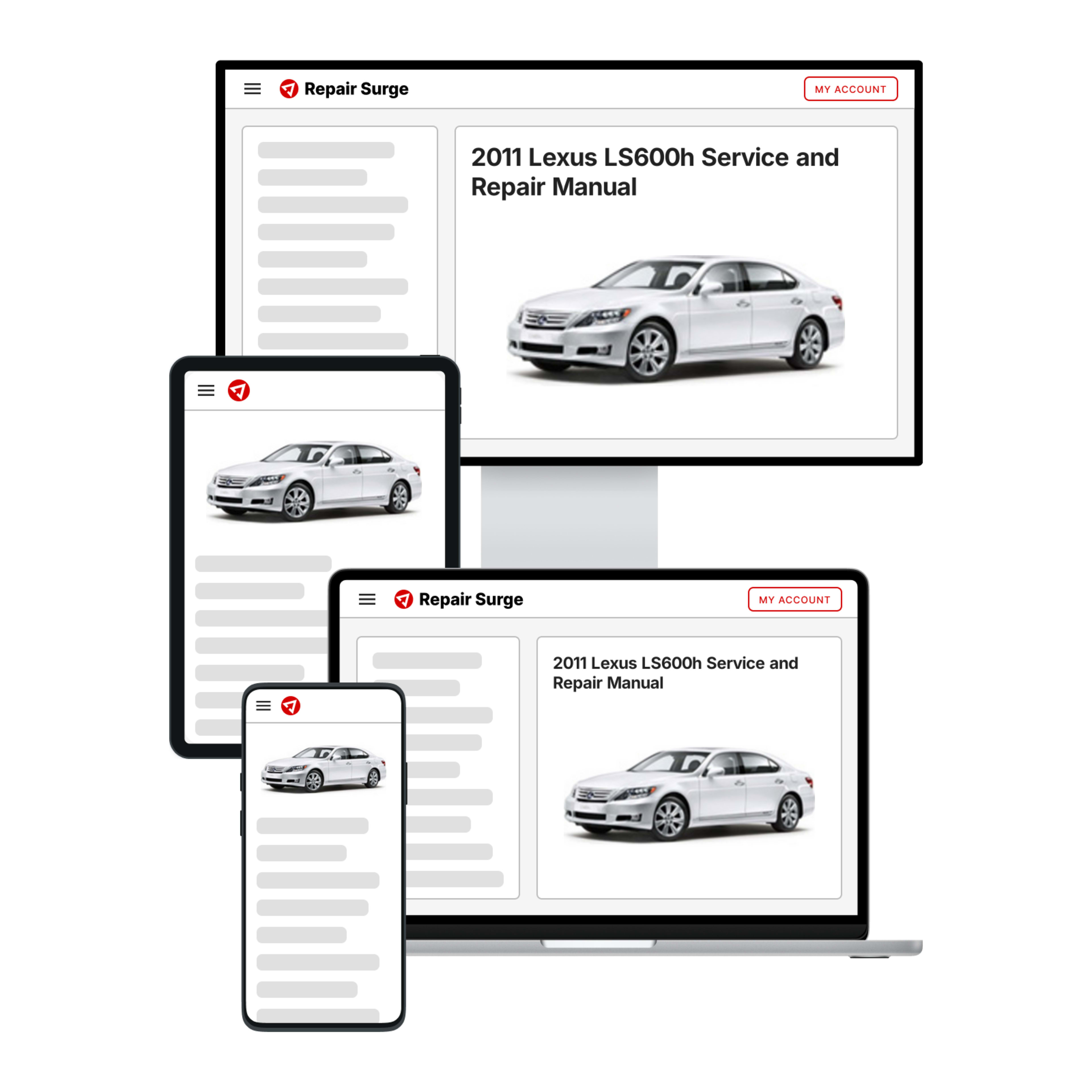 2011 Lexus LS600h service and repair manual hero image