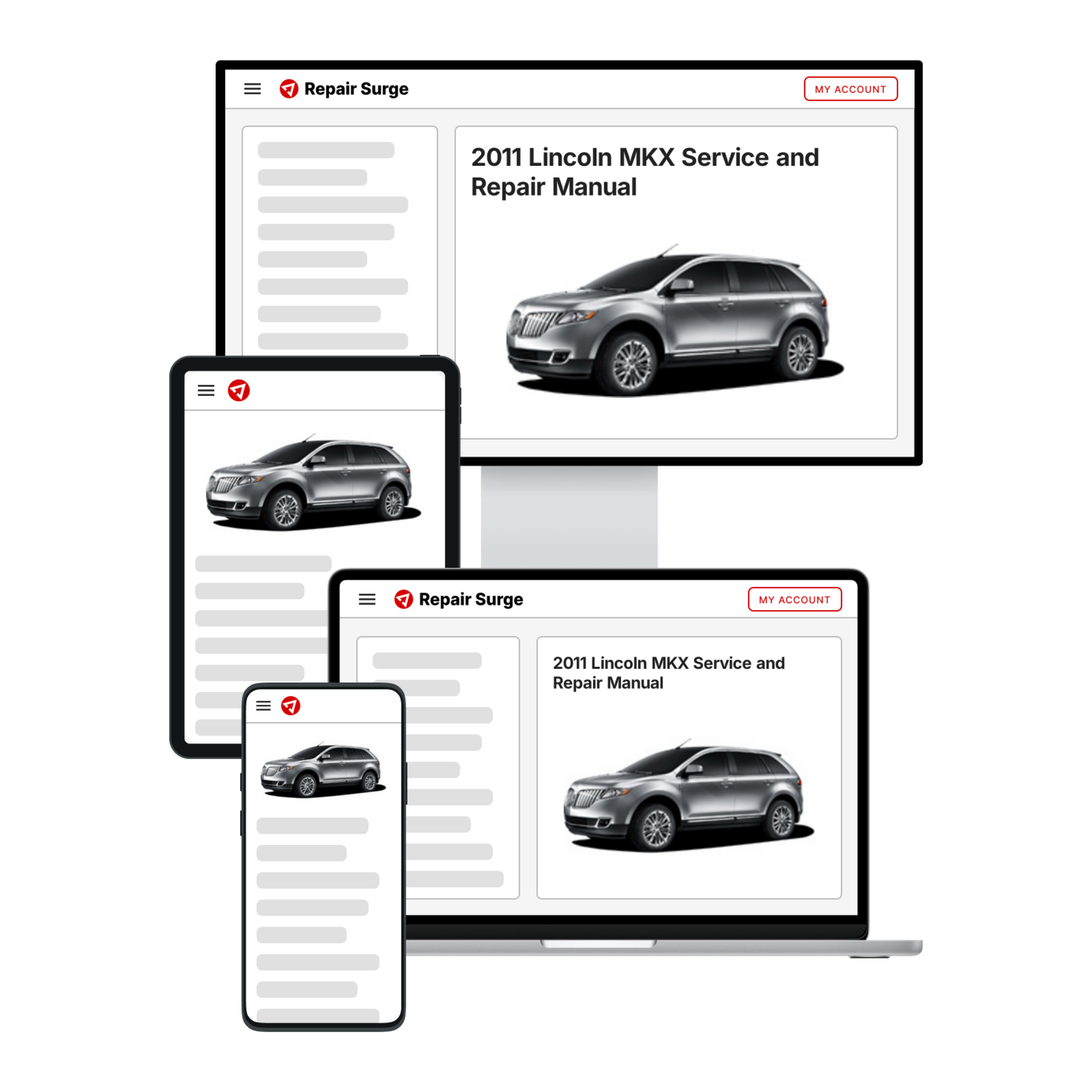 2011 Lincoln MKX service and repair manual hero image