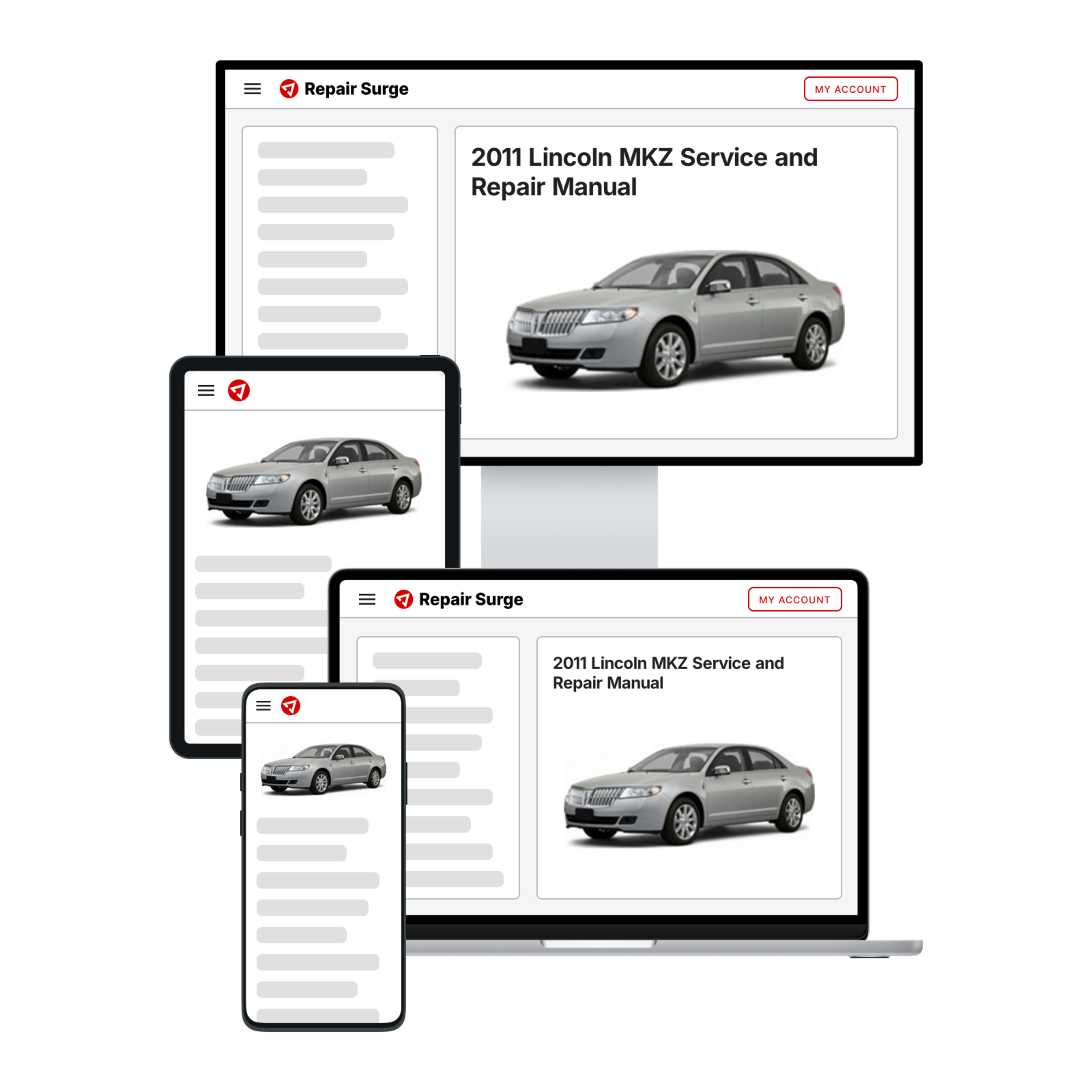 2011 Lincoln MKZ service and repair manual hero image