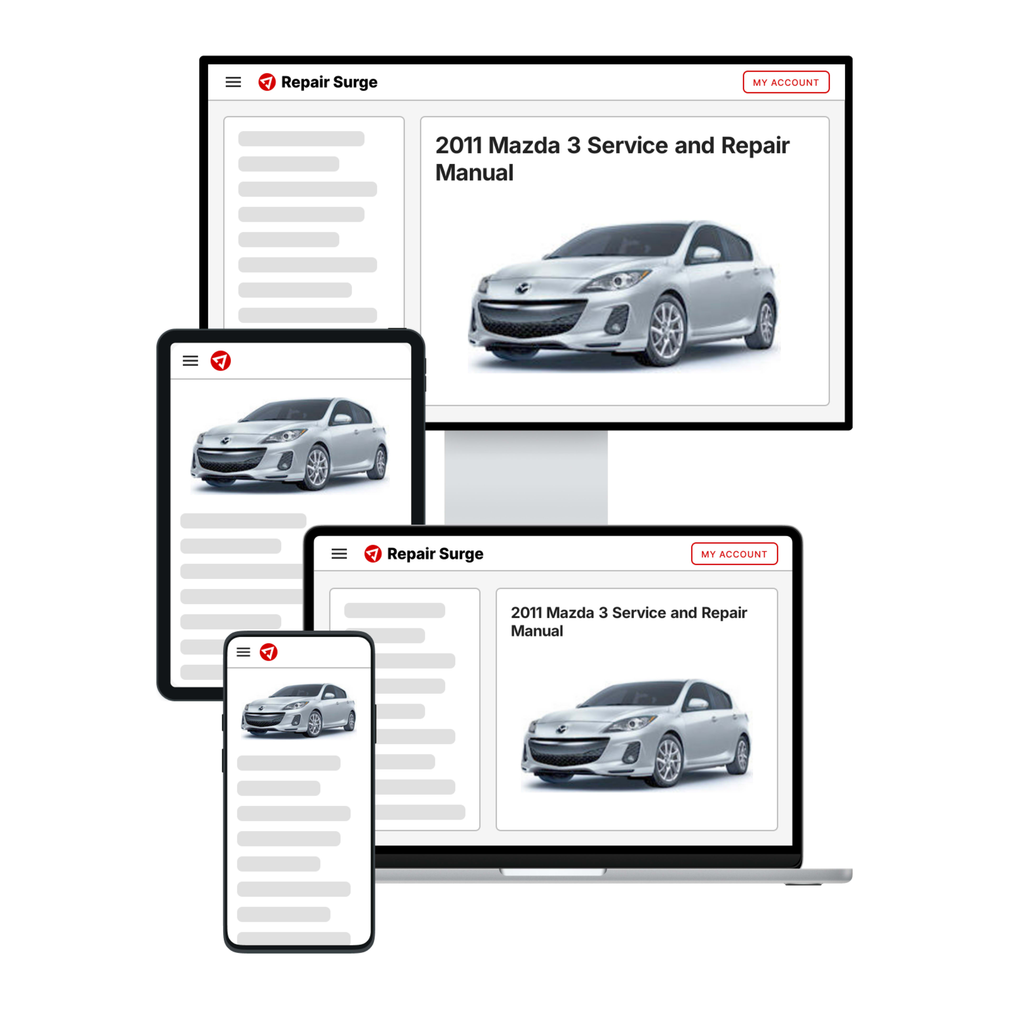 2011 Mazda 3 service and repair manual hero image