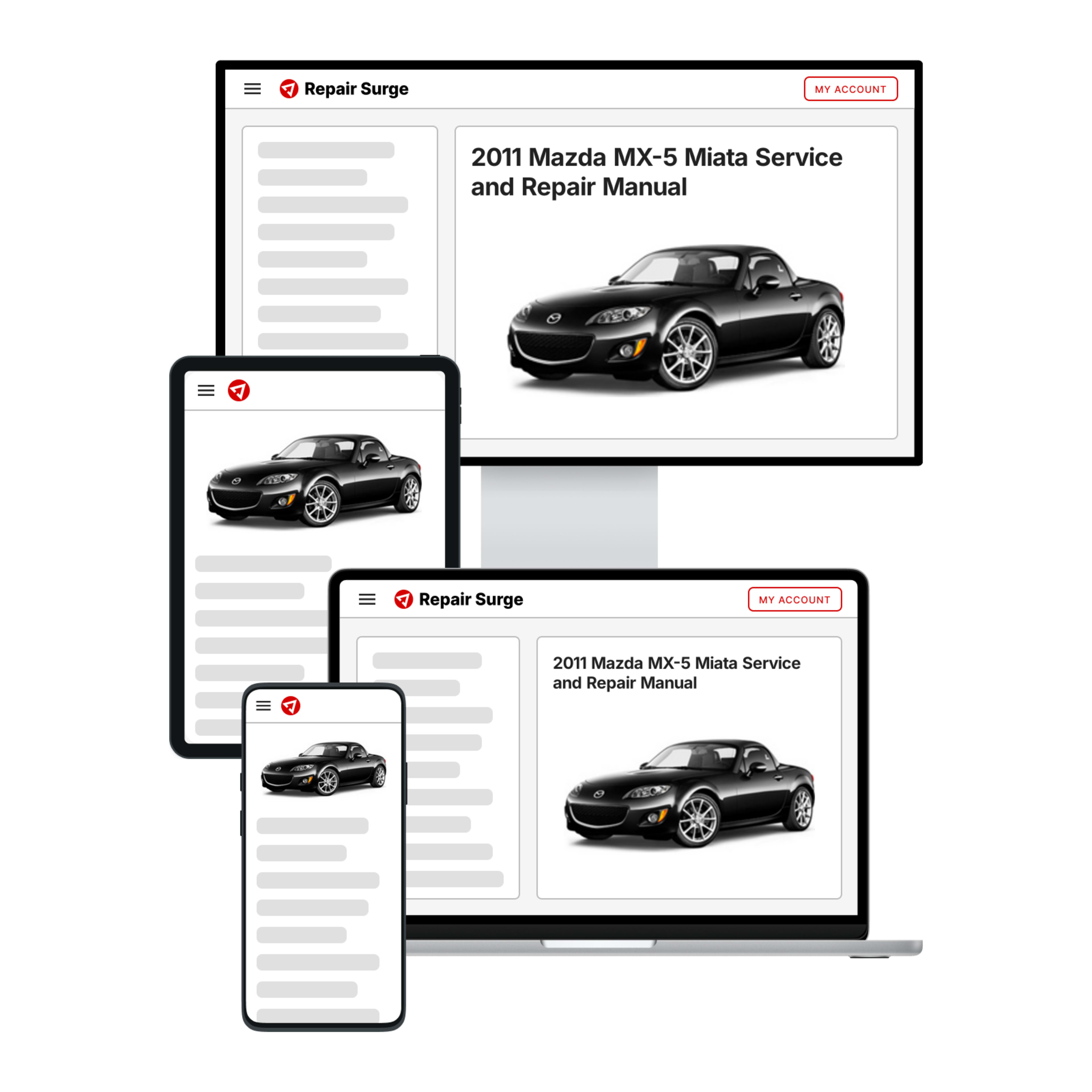 2011 Mazda MX-5 Miata service and repair manual hero image