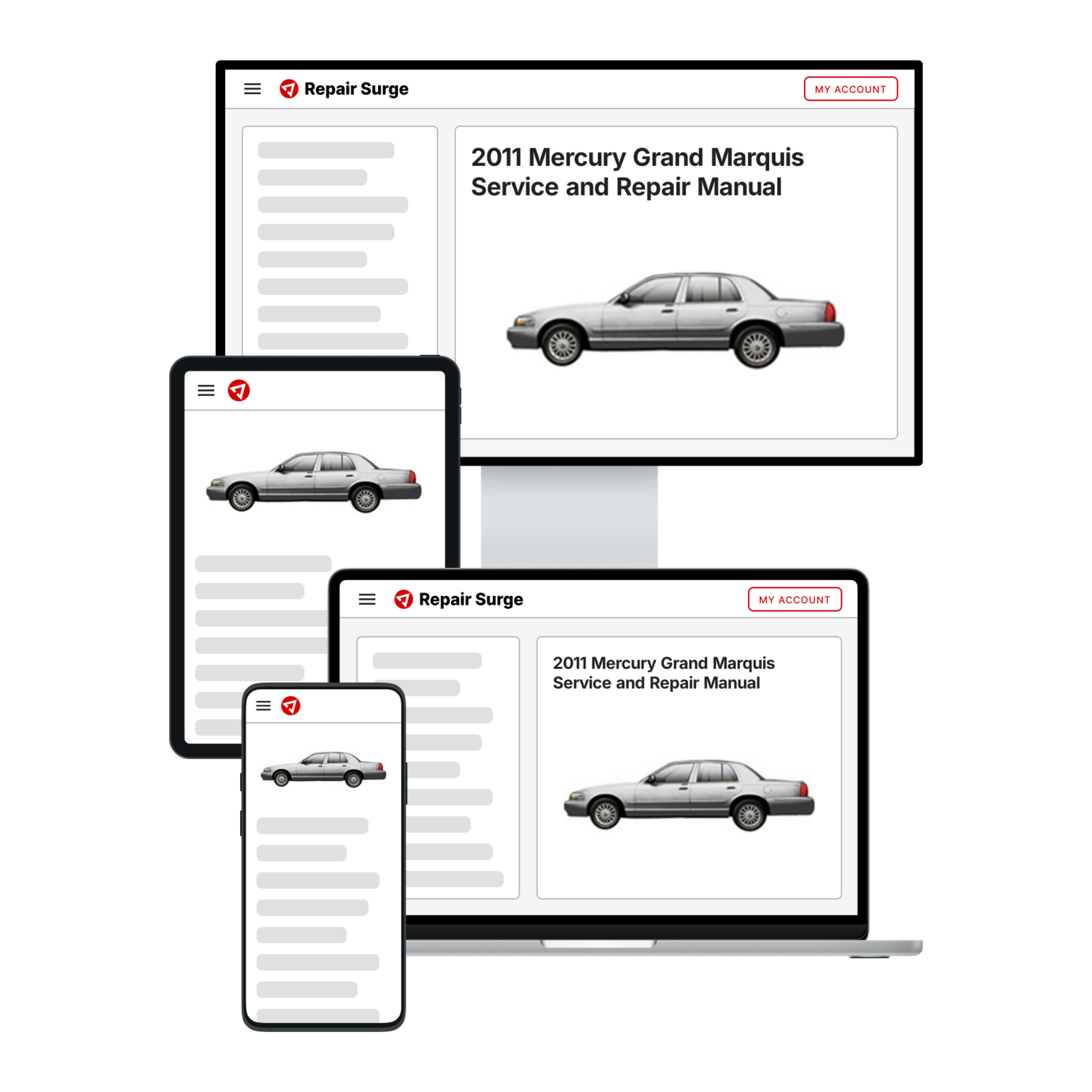 2011 Mercury Grand Marquis service and repair manual hero image