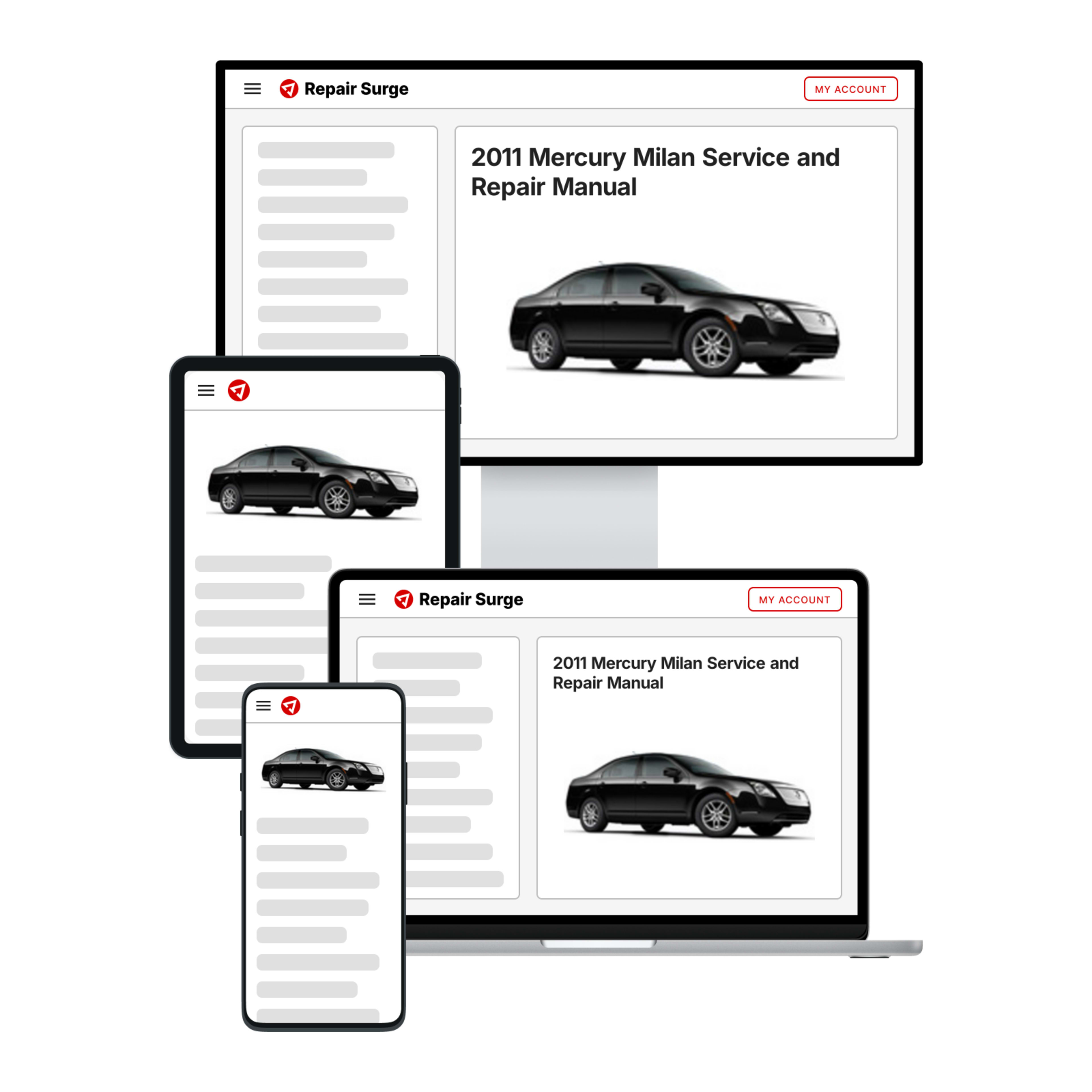 2011 Mercury Milan service and repair manual hero image