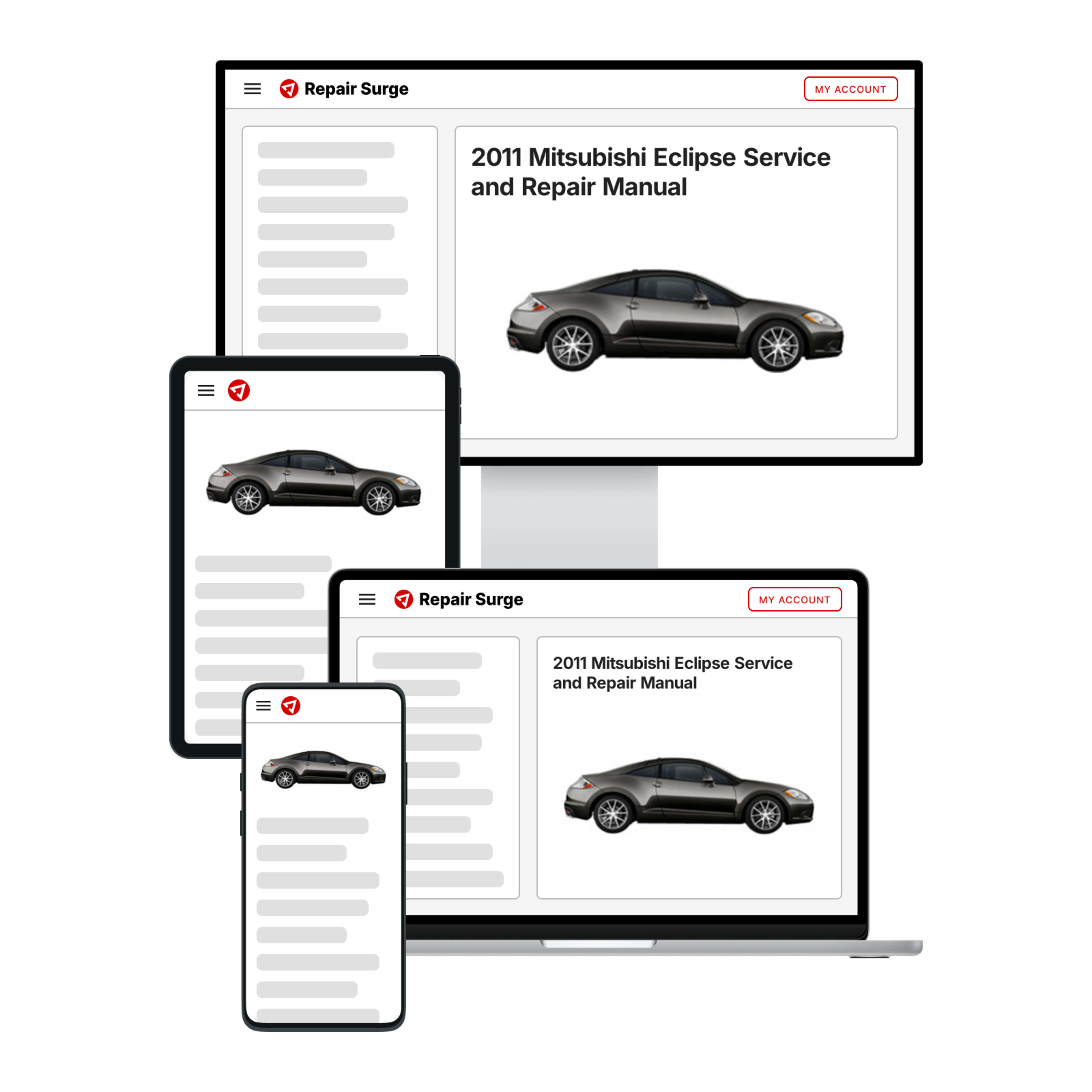 2011 Mitsubishi Eclipse service and repair manual hero image