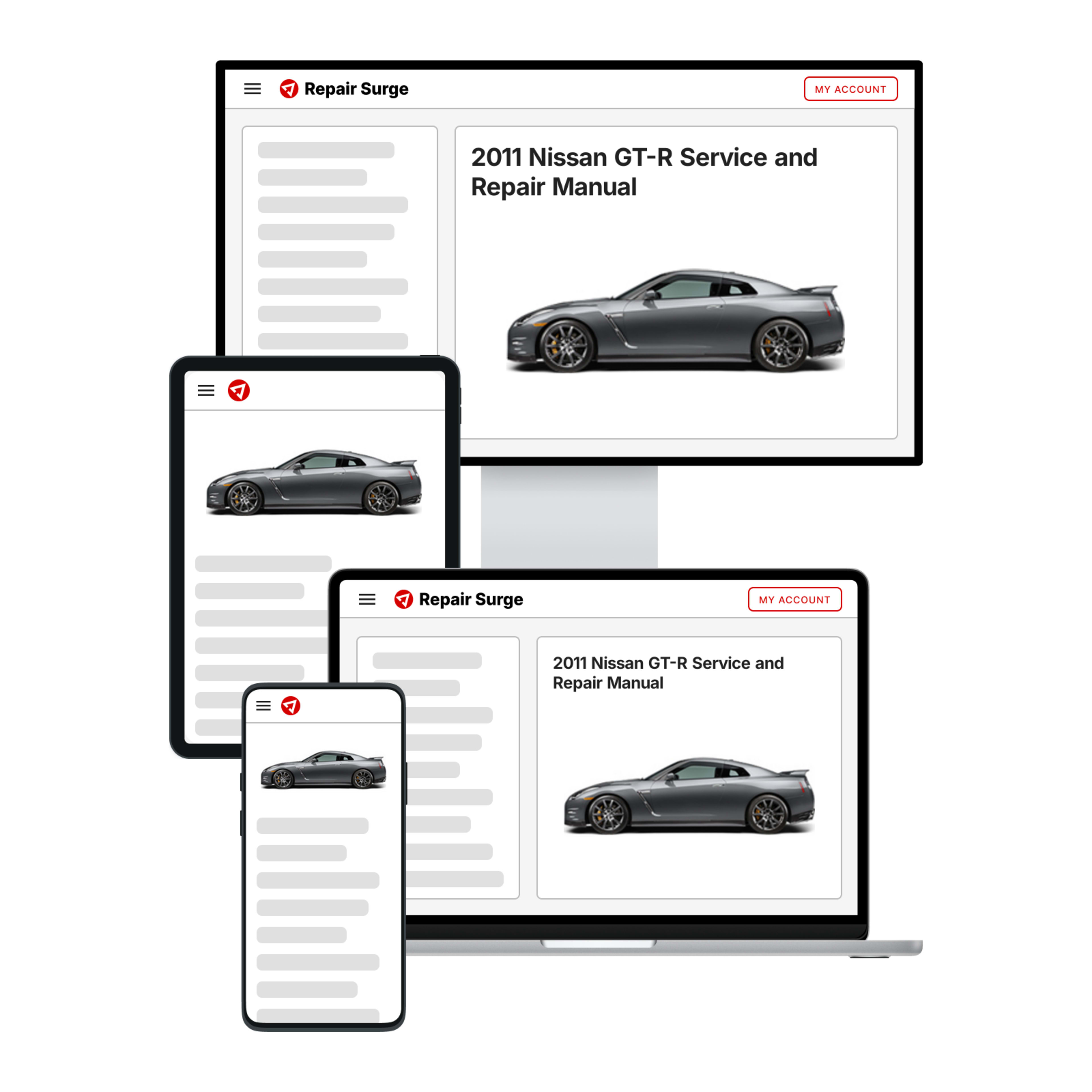 2011 Nissan GT-R service and repair manual hero image