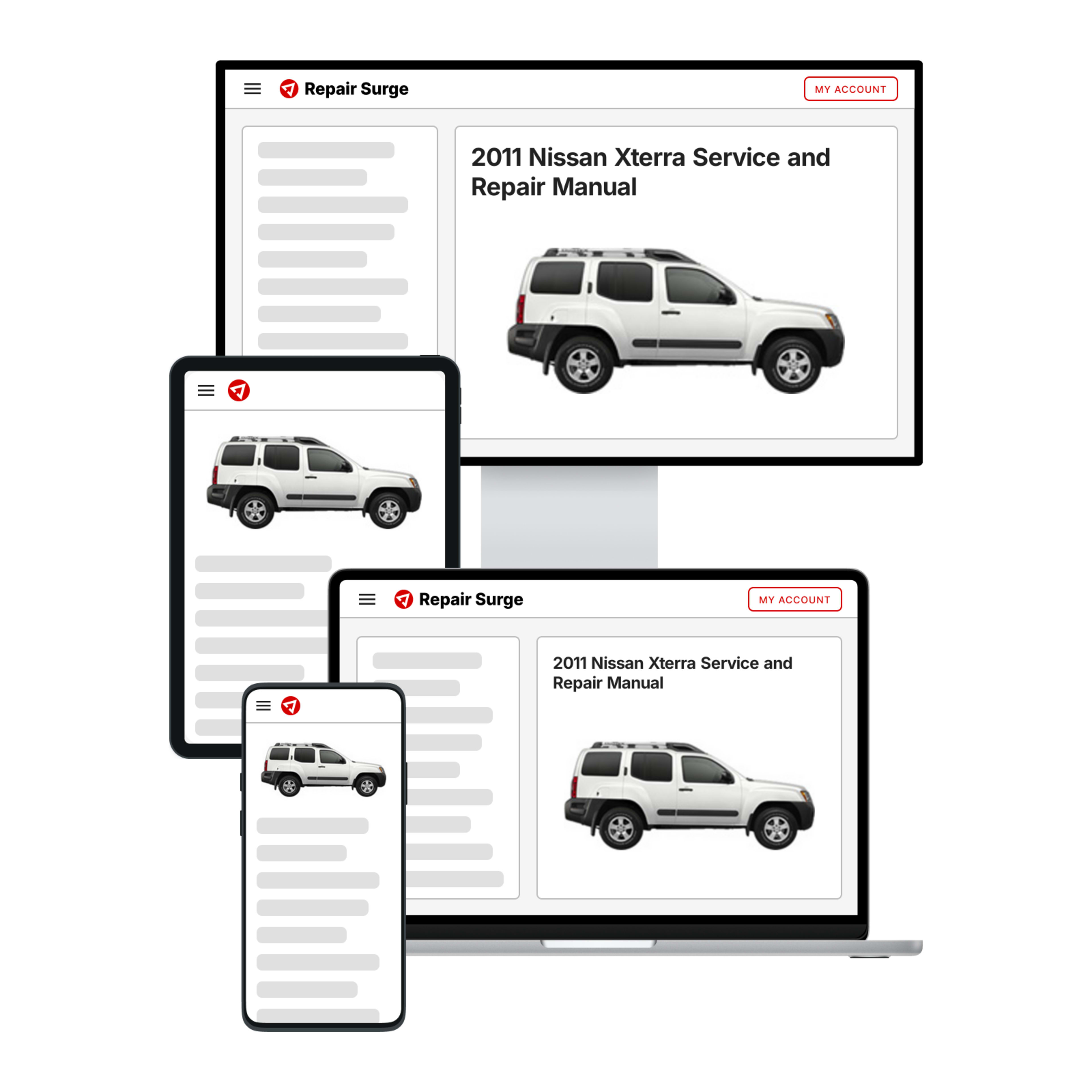 2011 Nissan Xterra service and repair manual hero image