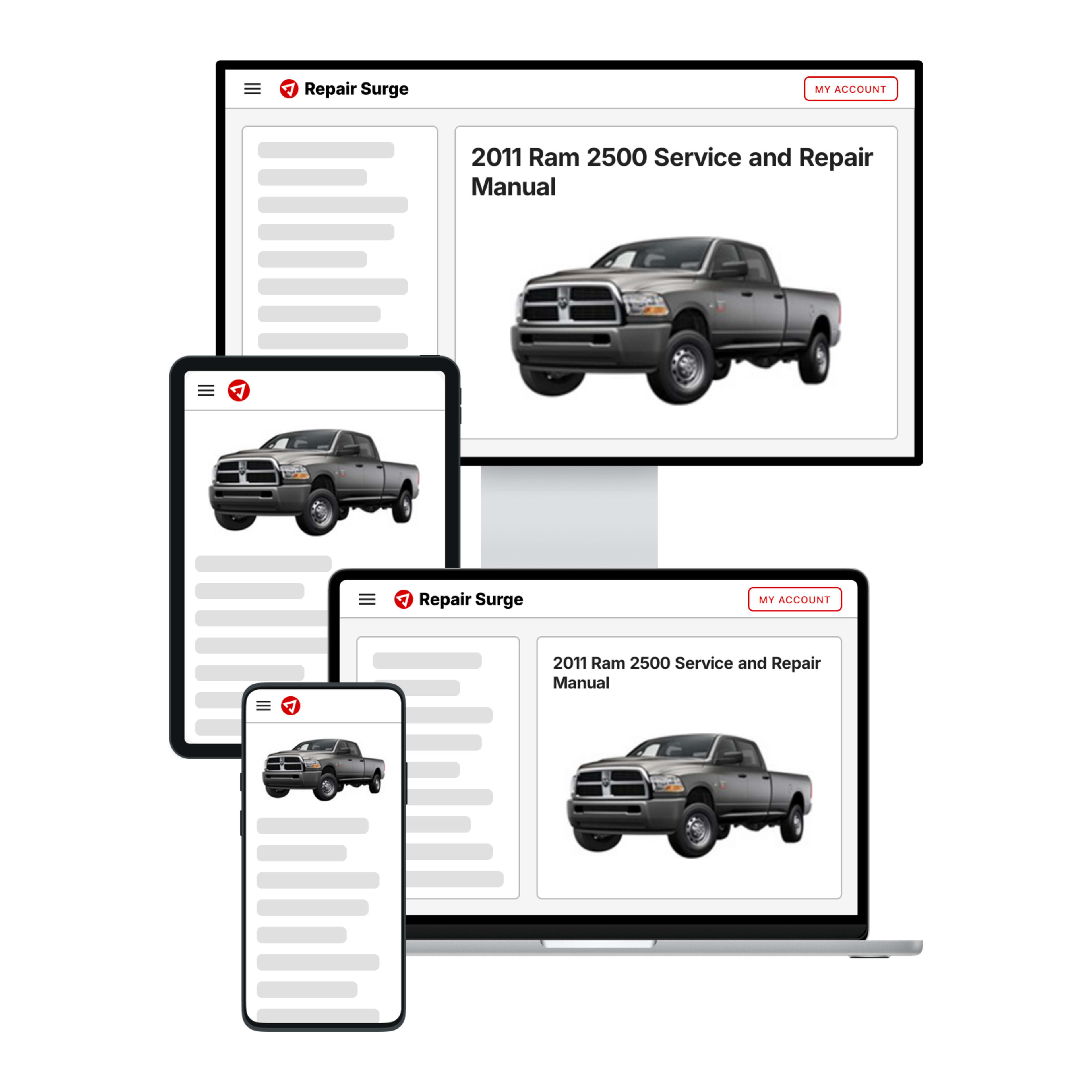 2011 Ram 2500 service and repair manual hero image