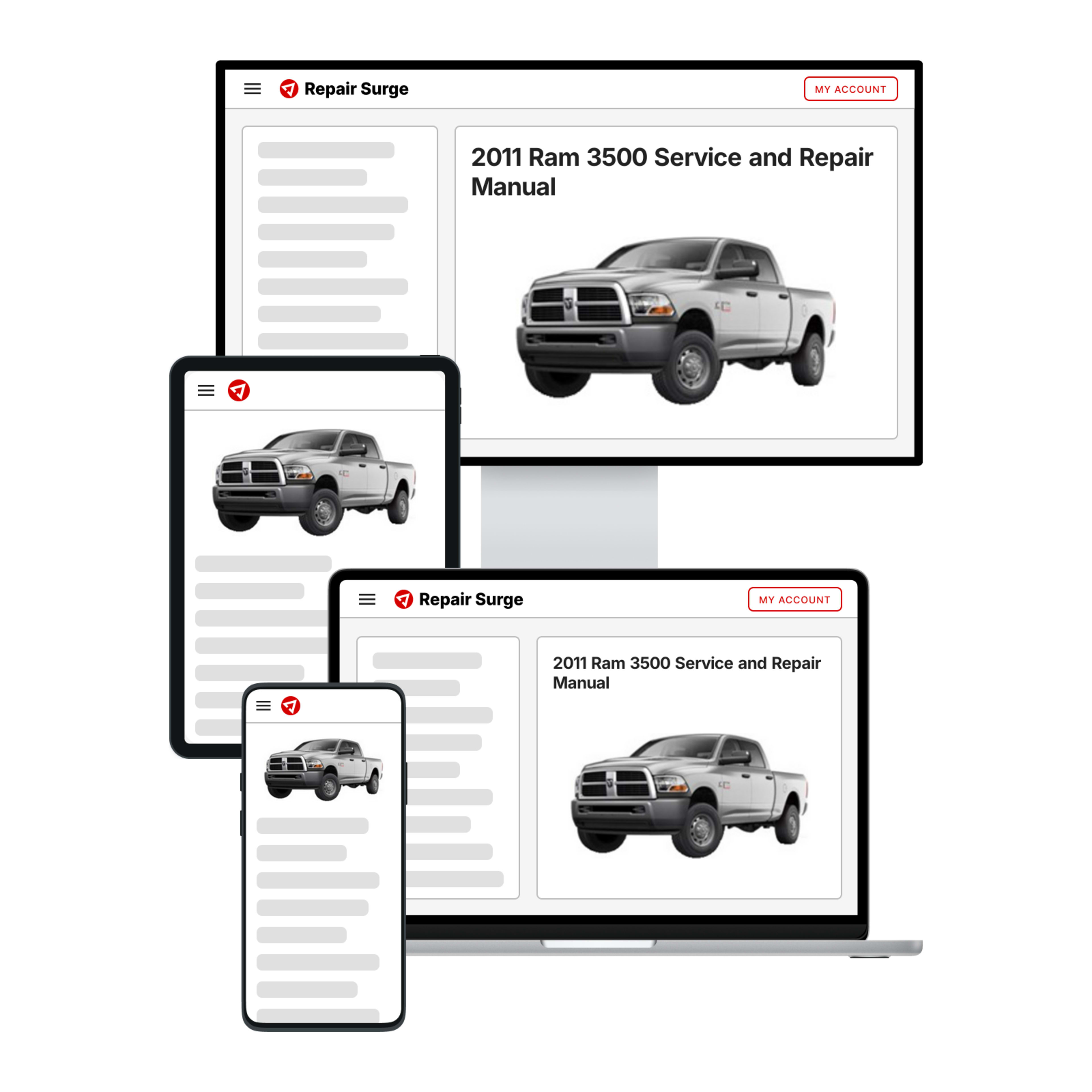 2011 Ram 3500 service and repair manual hero image