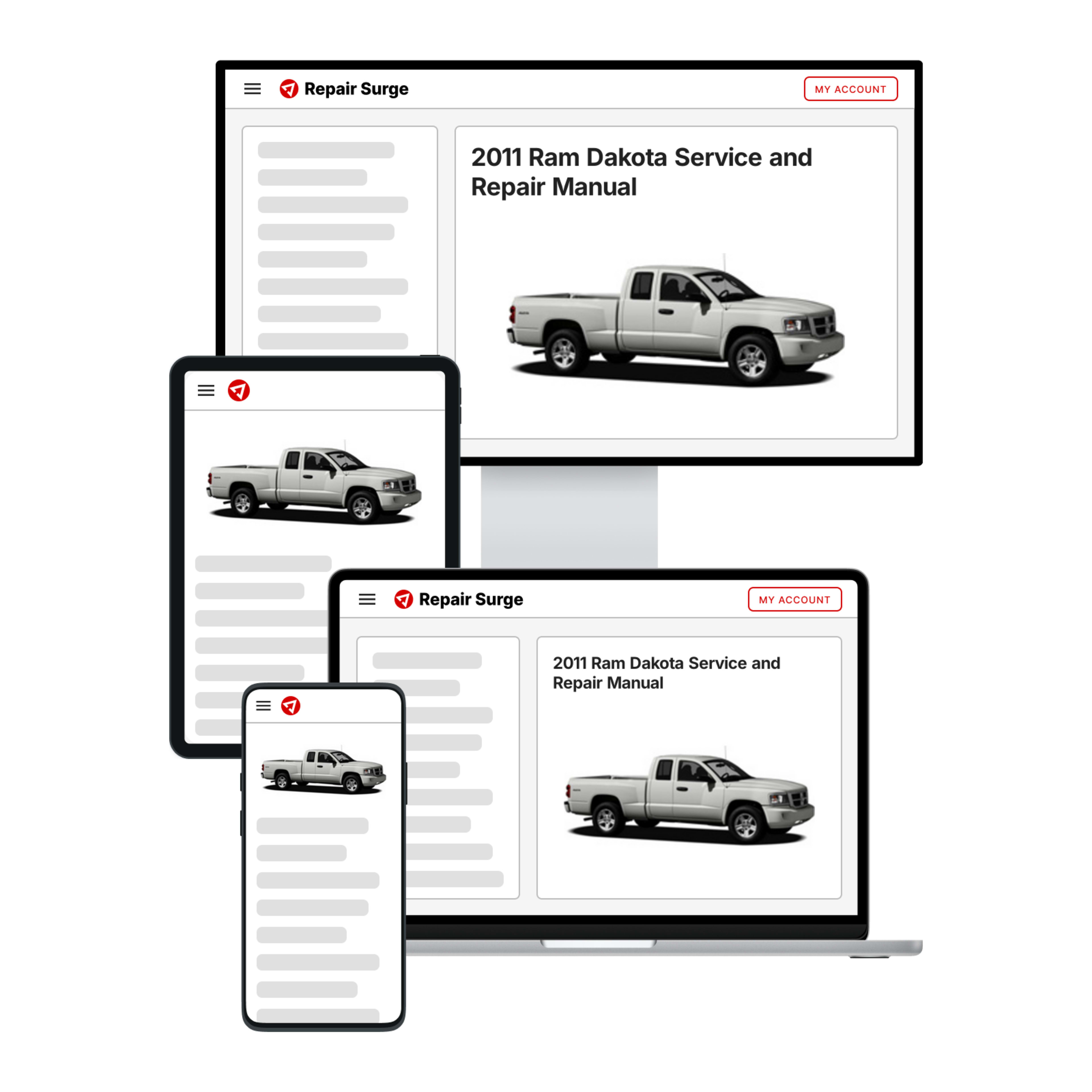 2011 Ram Dakota service and repair manual hero image